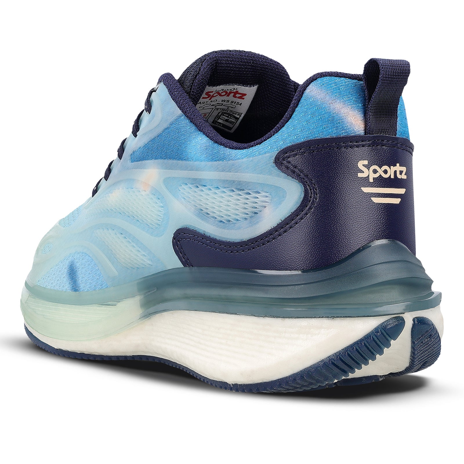 Men's Night Glow Sports Shoe - WS9154 Sea Blue