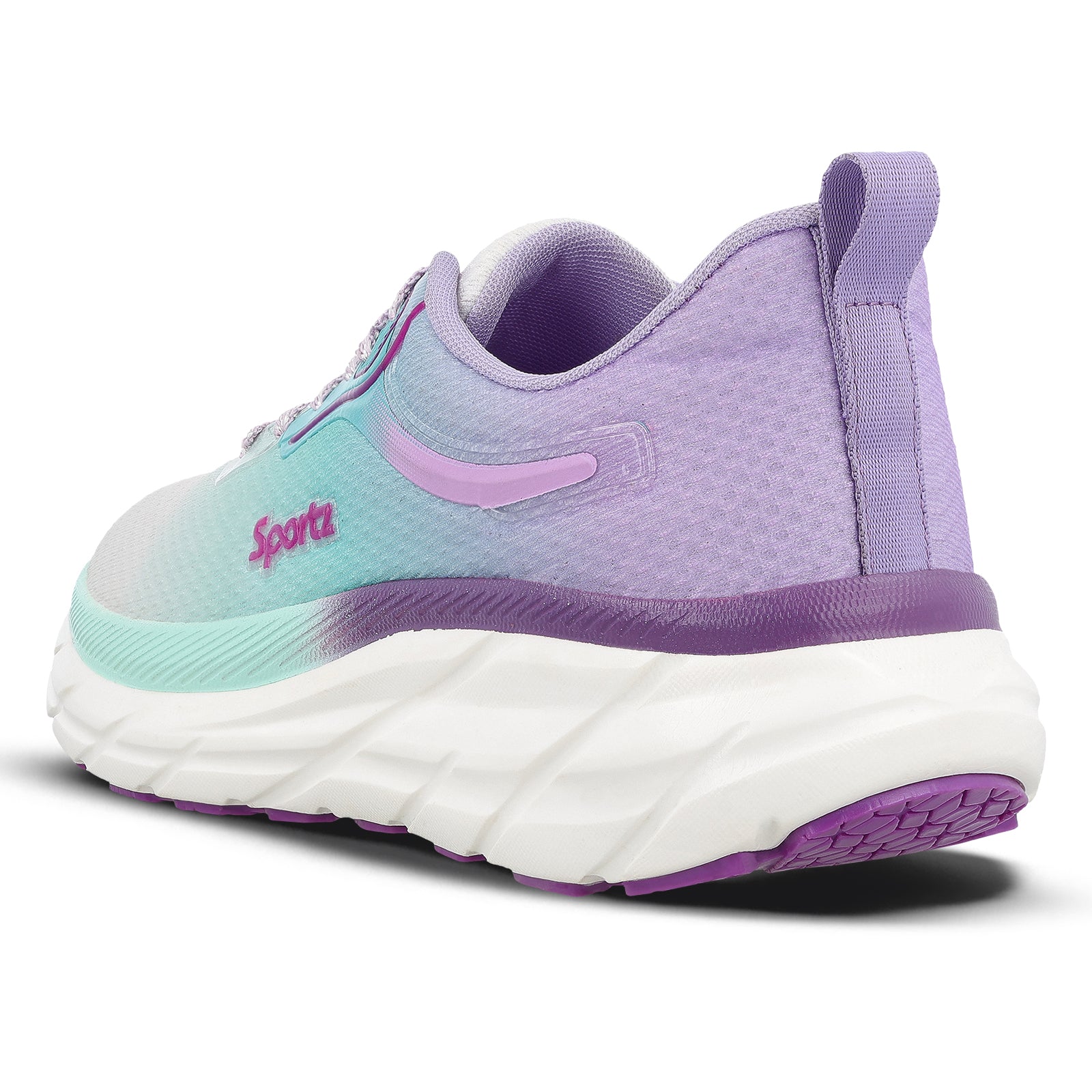 Women's Lace-up Sports Shoe - WS9917 Purple Green