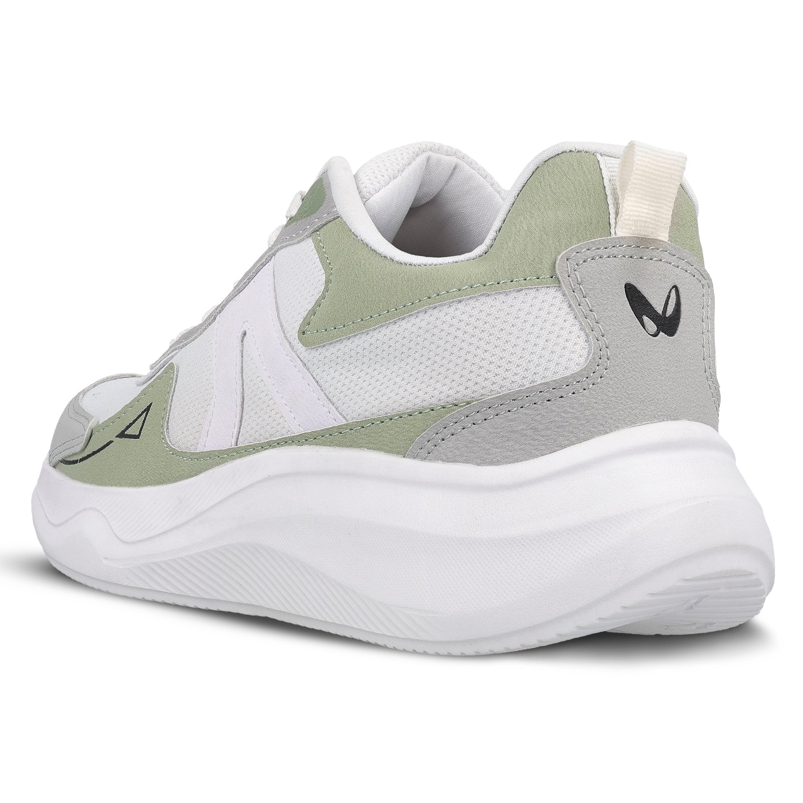 Men's Lace-up Sports Shoes - WS3122 White Green