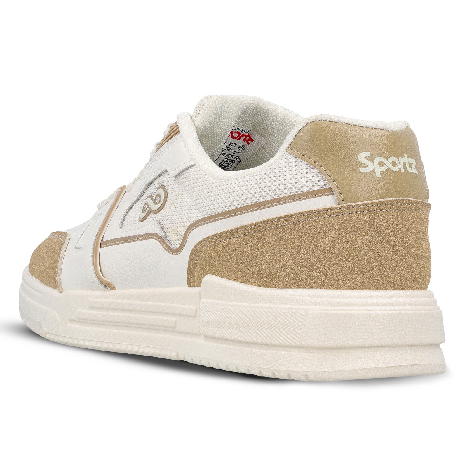 Men's Sports Sneakers - WY3489 White Beige