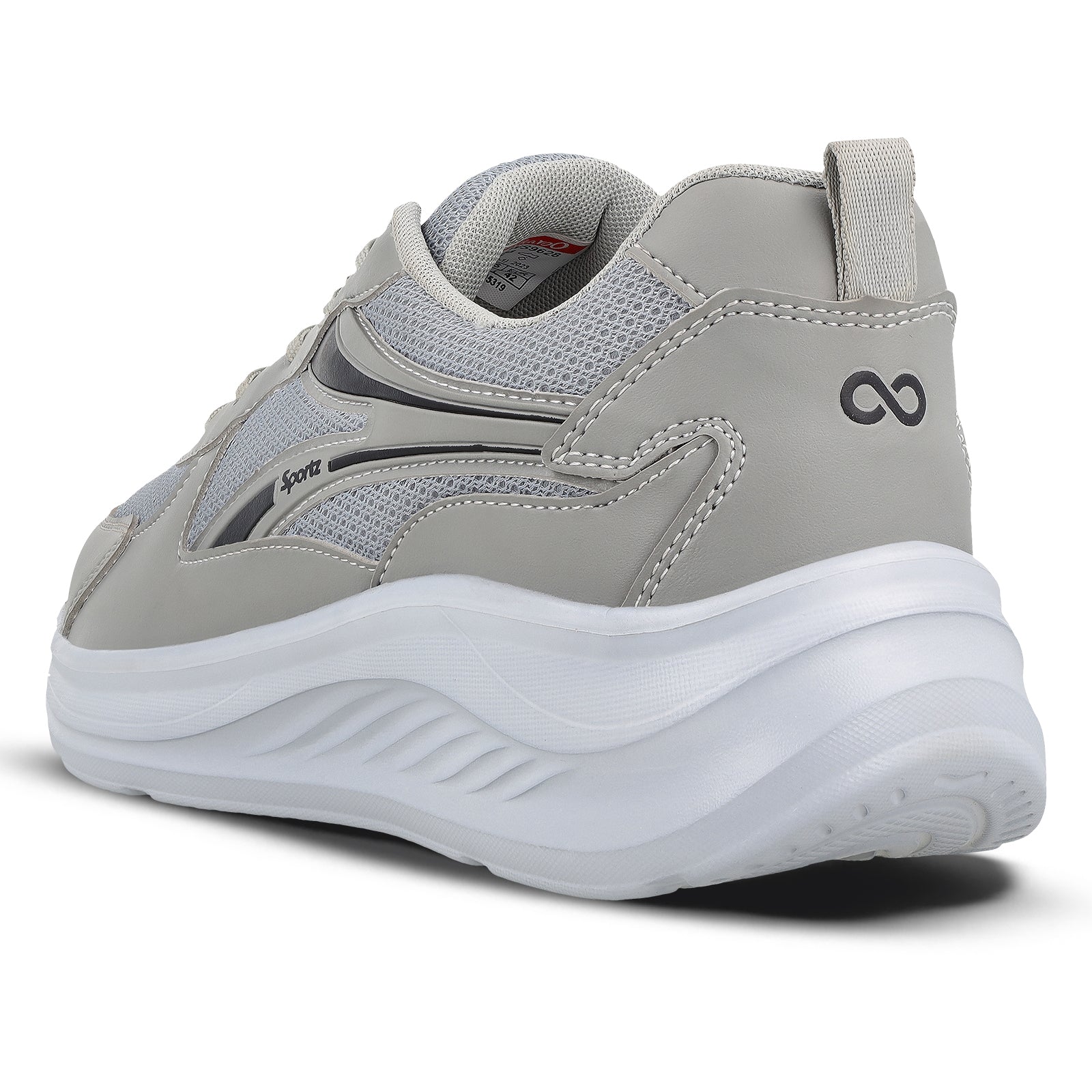 Men's Lace-up Sports Shoe - WS9628 Light Grey