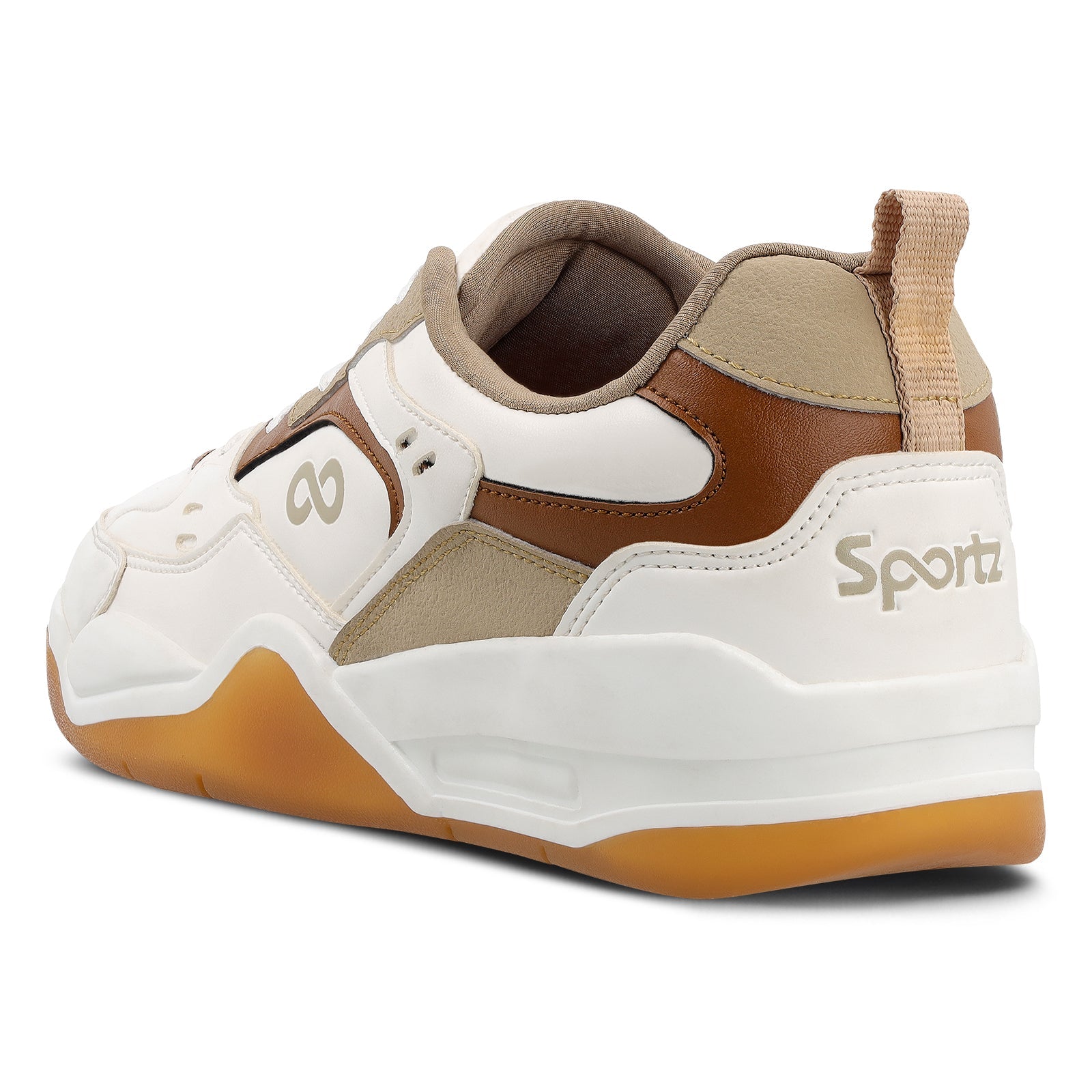 Men's Colourblocked Sneakers - WY3477 White Beige