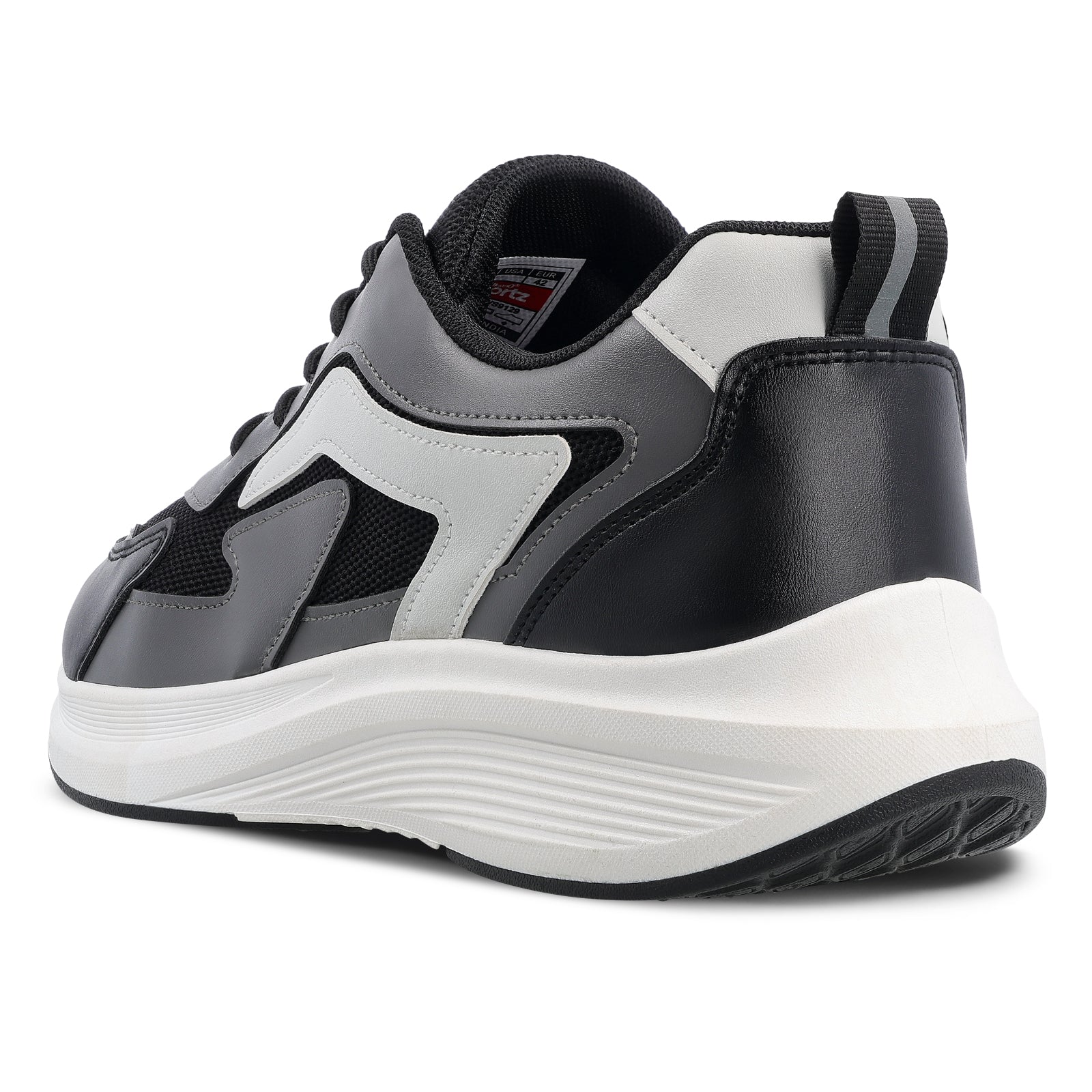 Men's Lace-up Walking Shoes - WS9129 Black Grey