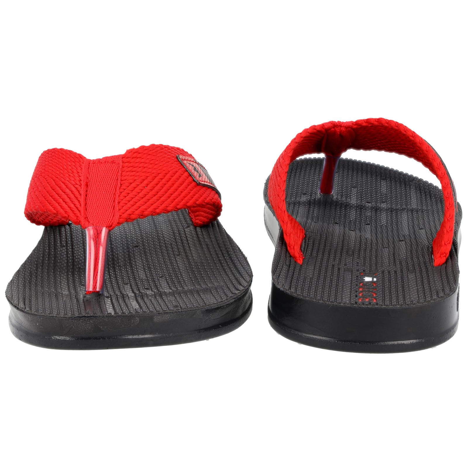 BOTOWI Men's Slipper - BW3501 Black Red