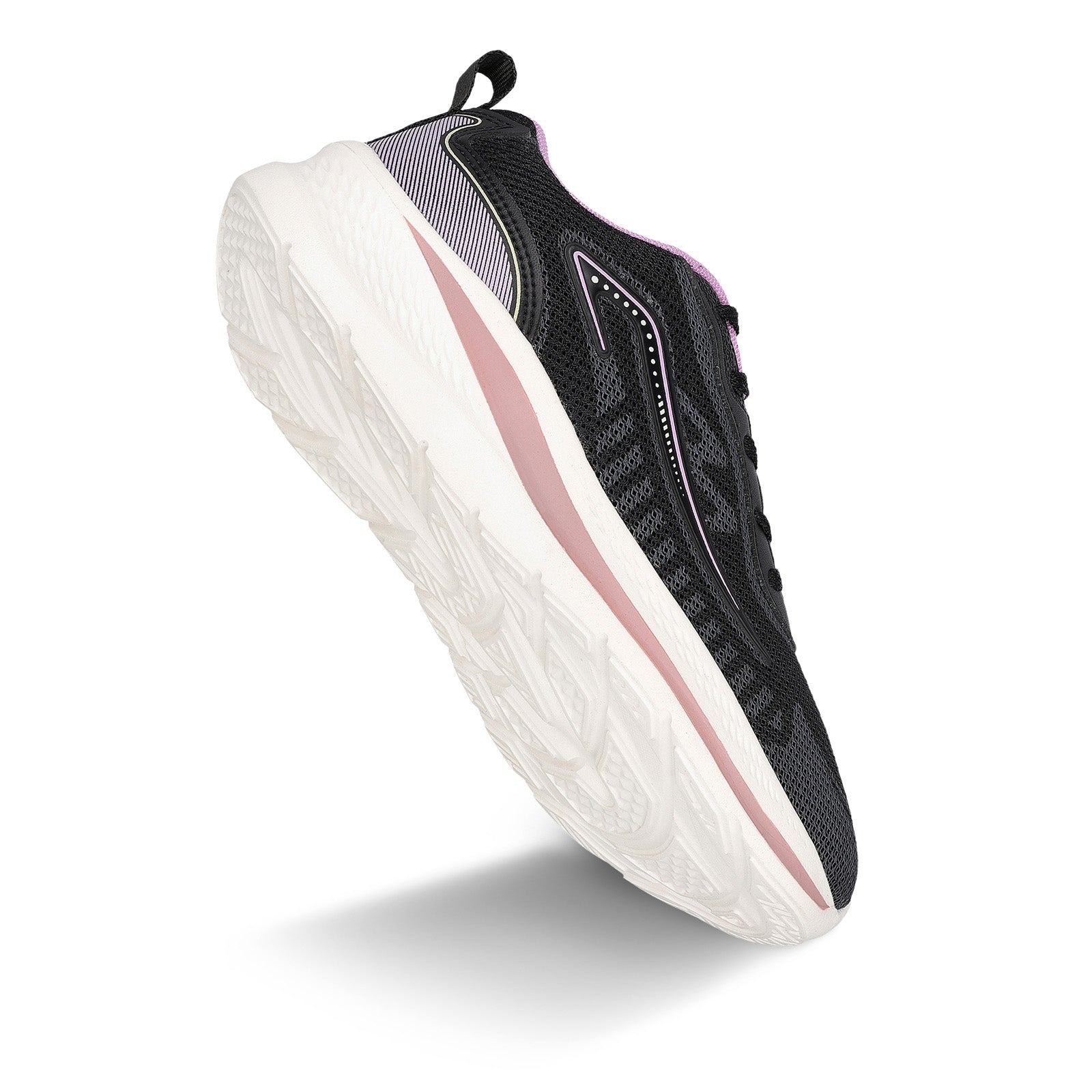 Women's Lace-up Sports Shoe - WS9918 Black