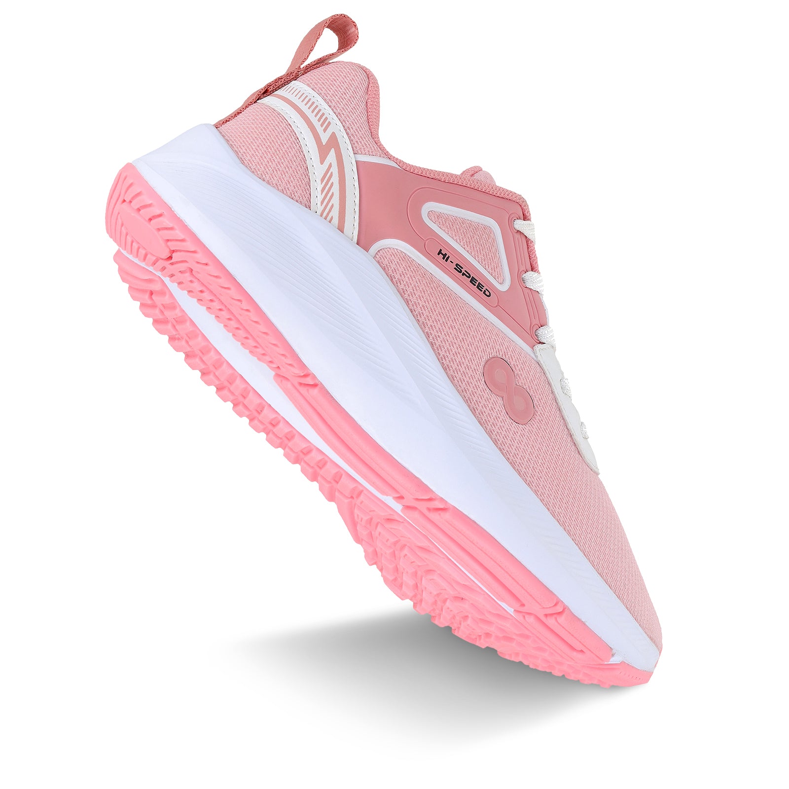 Women's Lace-up Sports Shoe - WS9922 Peach