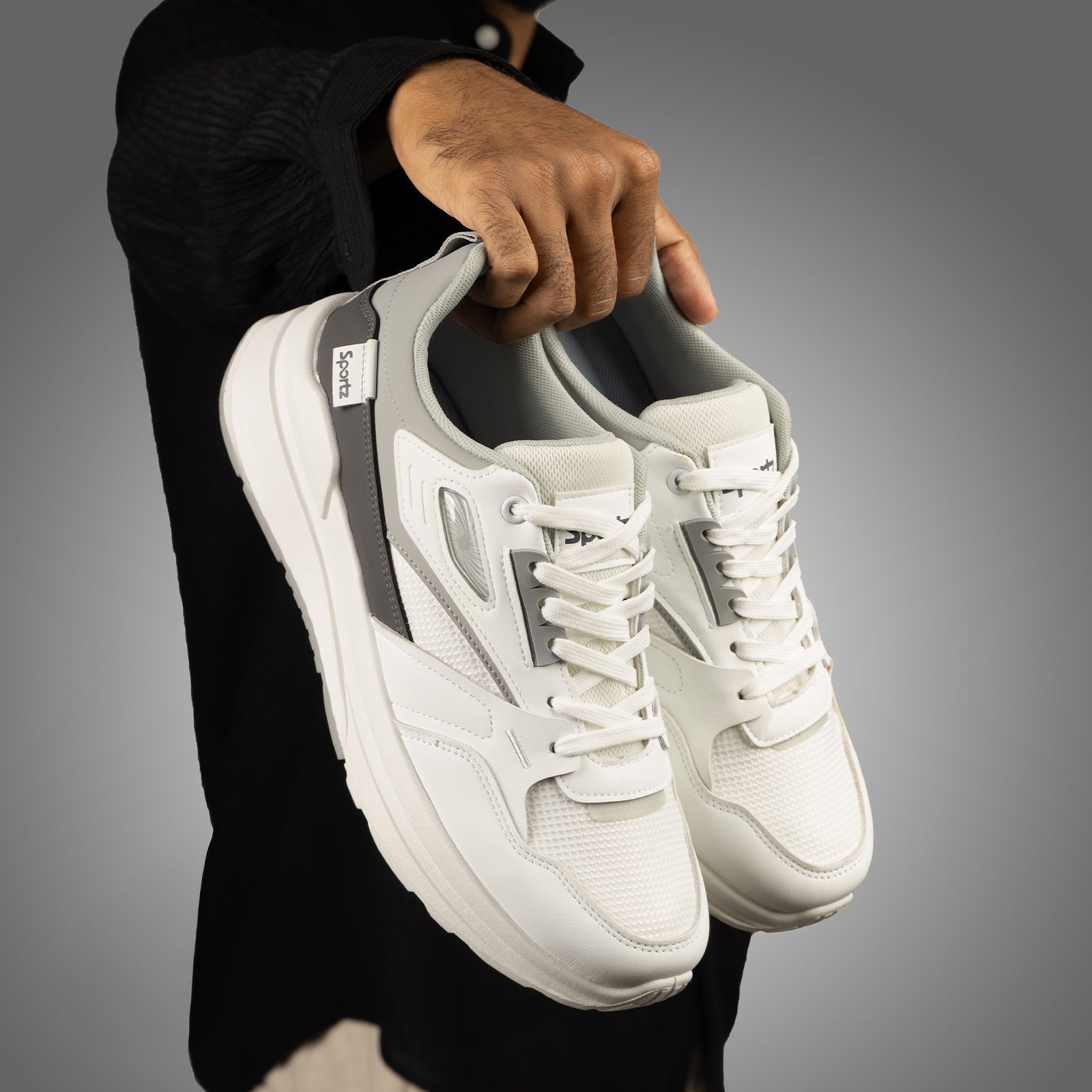 Men's Sports Sneakers - WY3496 White Grey
