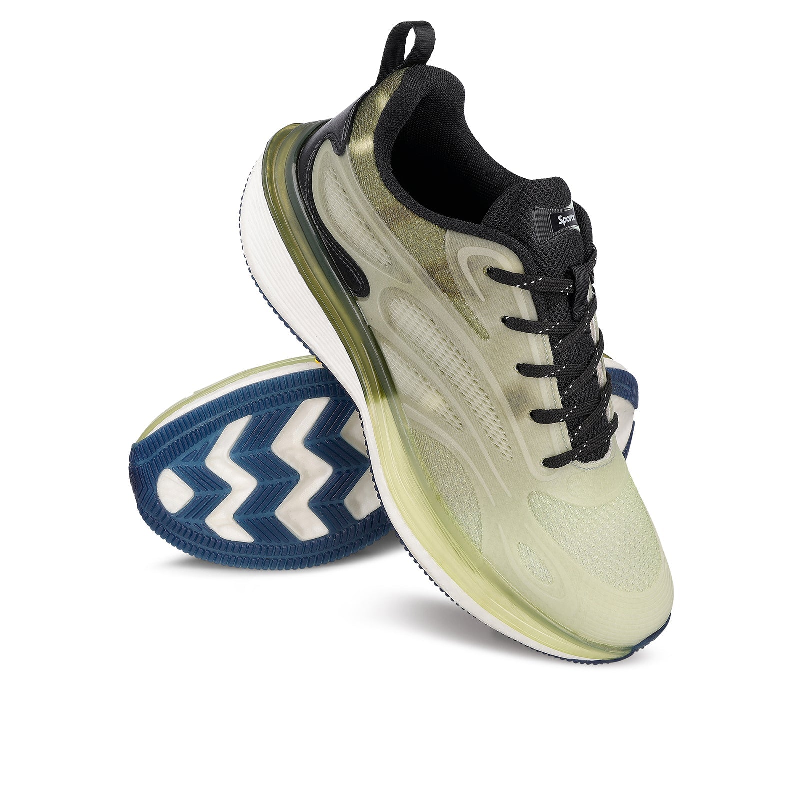 Men's Night Glow Sports Shoe - WS9154 Olive