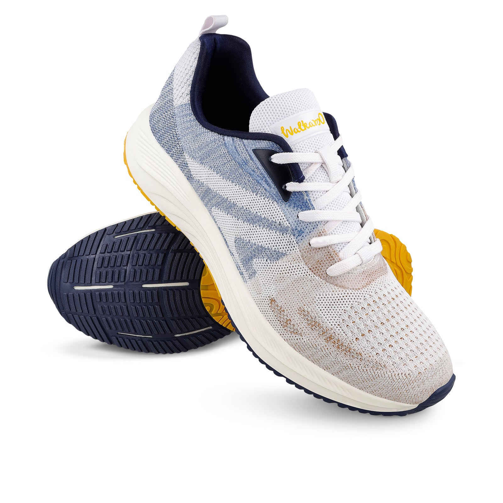Men's Lace-up Sports Shoes - WS9109 Beige Blue