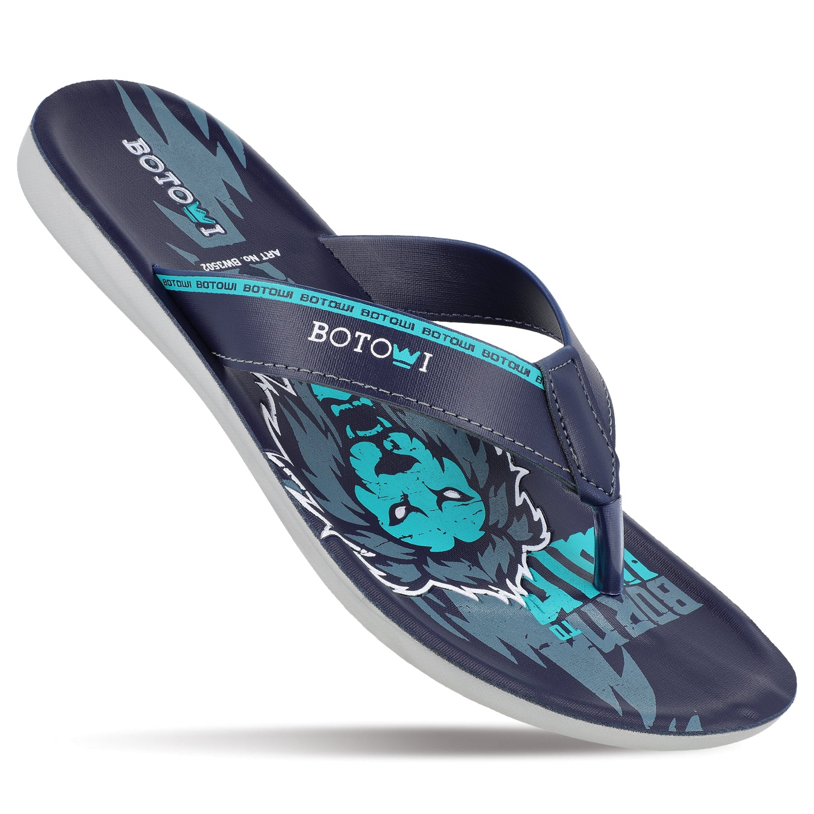 BOTOWI Men's Slipper - BW3502 Blue Mint