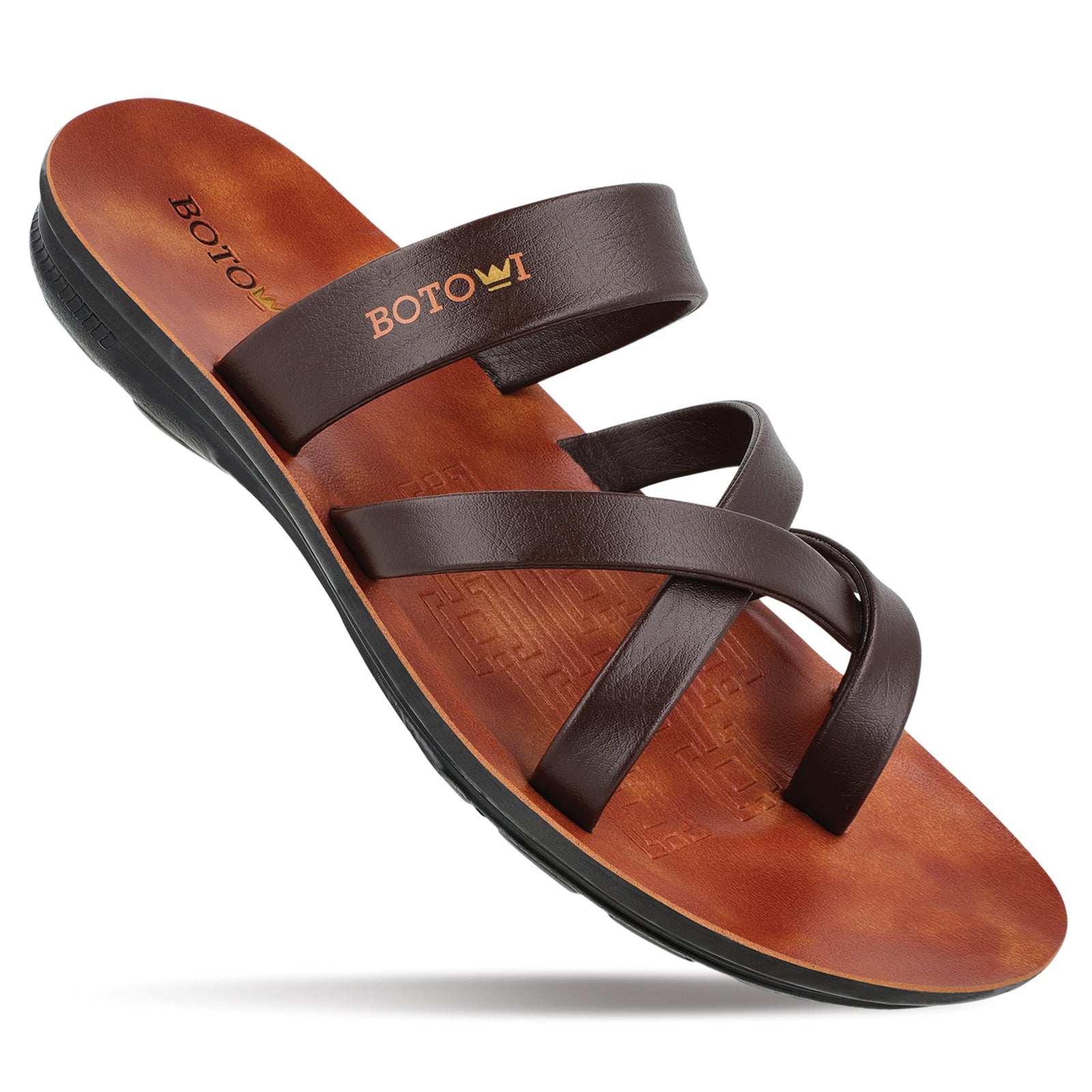 BOTOWI Men's Daily Wear Sandal - BW3504 Brown