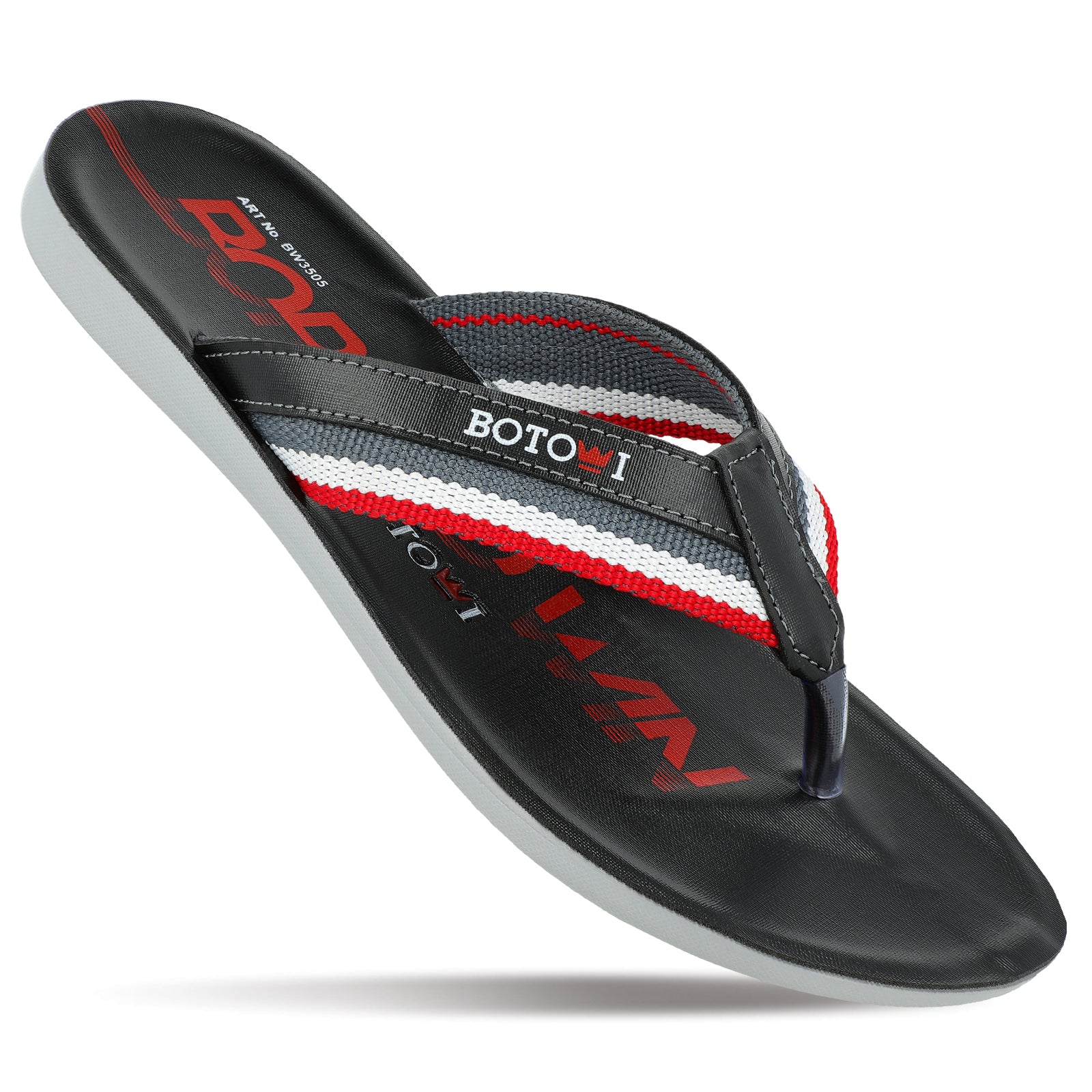 BOTOWI Men's Slipper - BW3505 Black