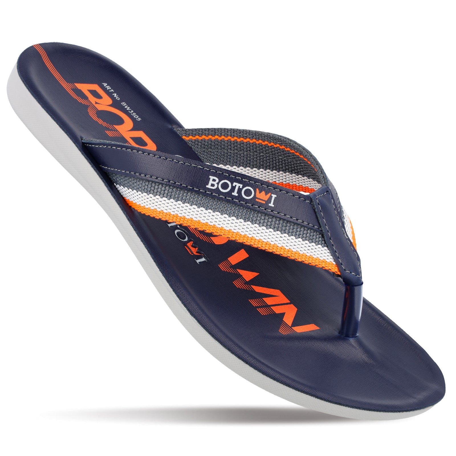 Buy BOTOWI Men's Slipper BW3505 Blue Online – Walkaroo Footwear