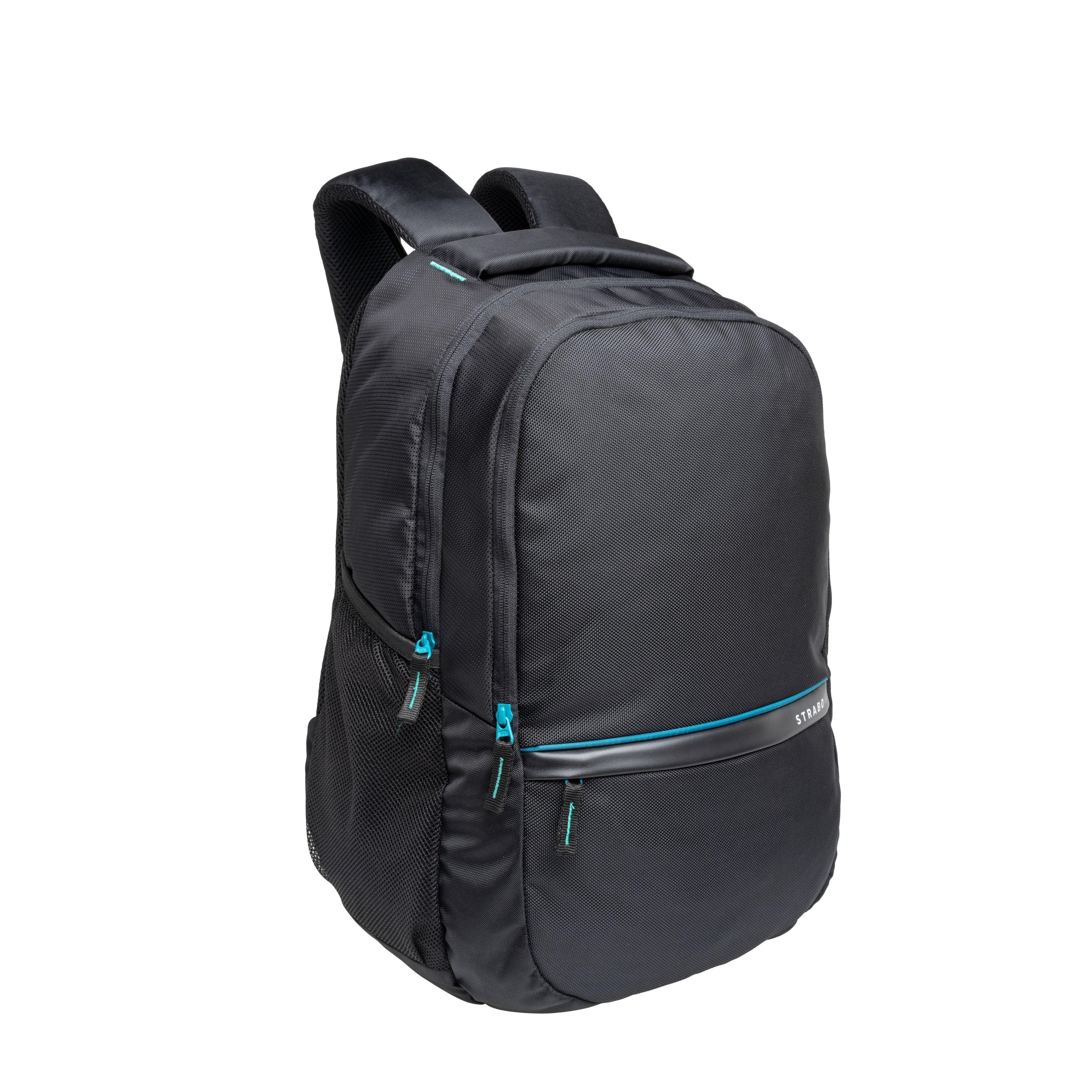 Strabo Nexa 15 inch Laptop Bag - Colour Black 32L Water Resistant - Strabo
