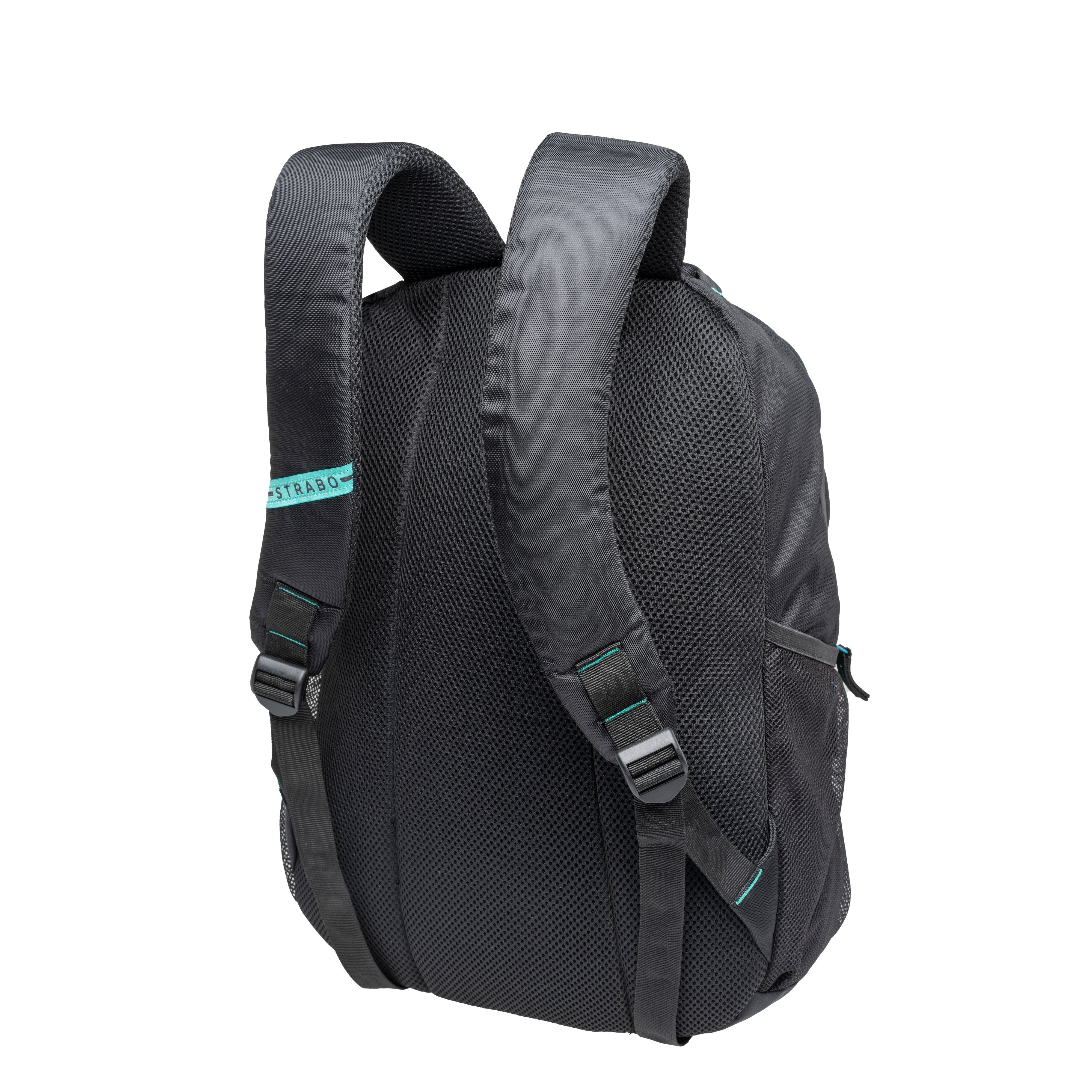 Strabo Nexa 15 inch Laptop Bag - Colour Black 32L Water Resistant - Strabo