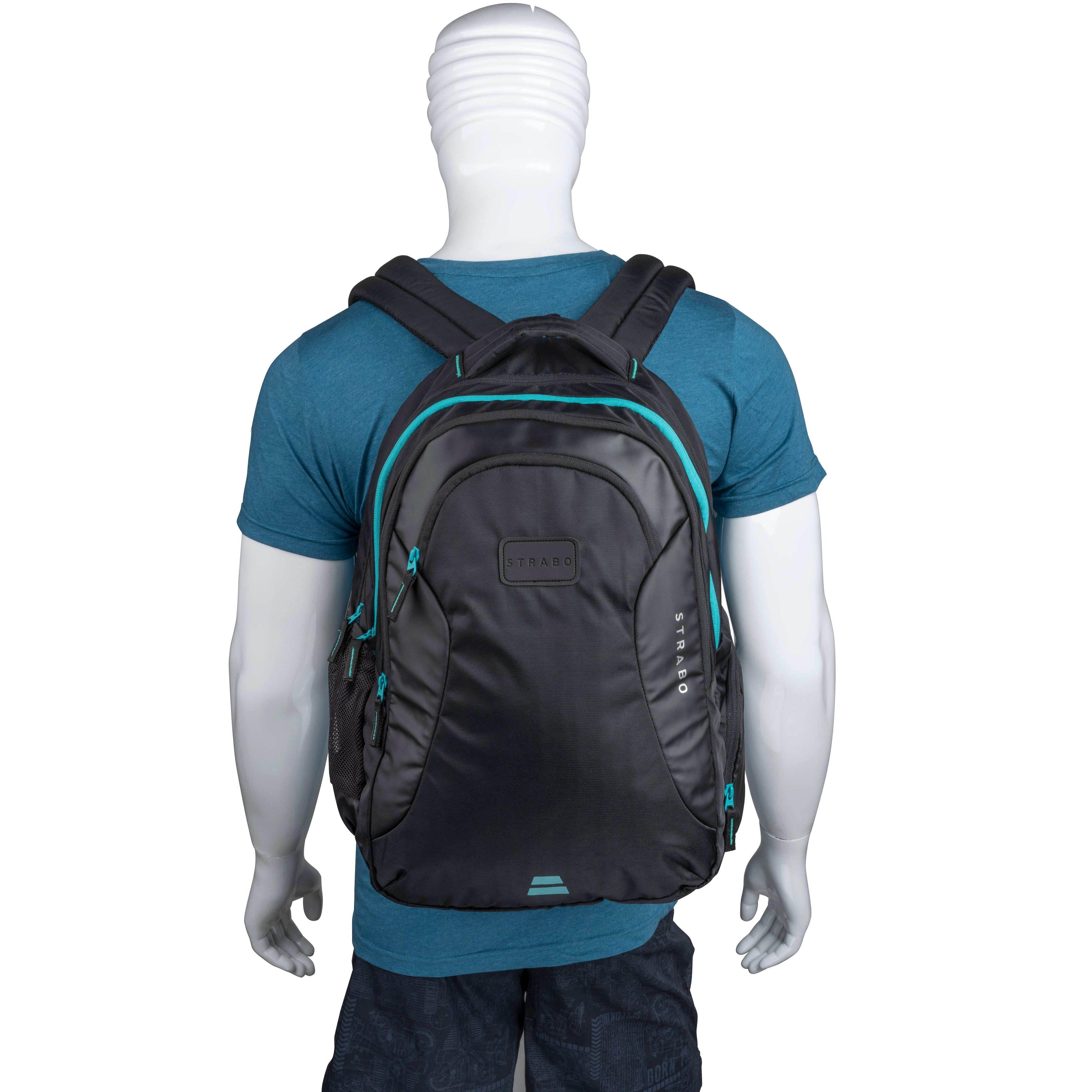 Strabo Oslo 15 inch Laptop Bag - Colour Black 37L Water Resistant - Strabo