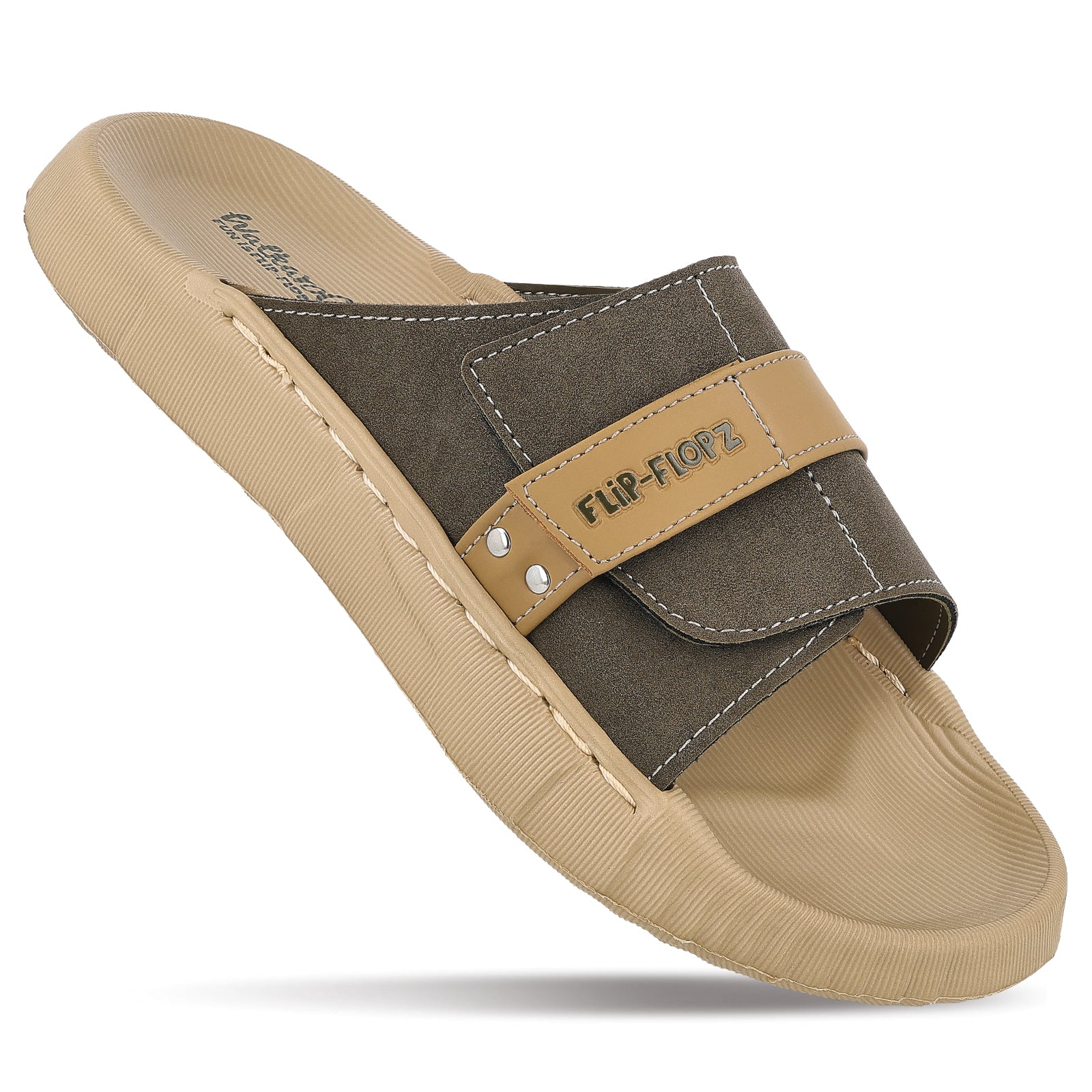 Men's Flip Flops- FGR41706 Khaki Olive
