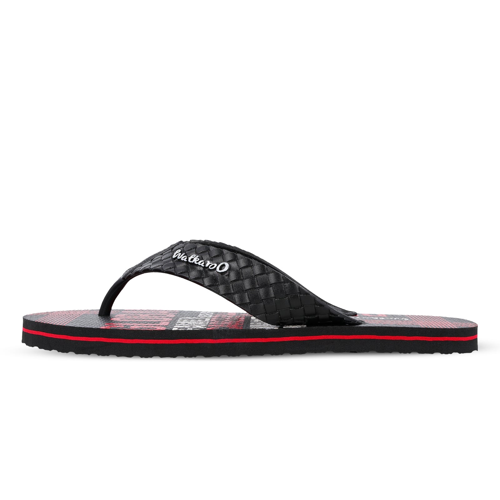 Men's Hawai Slippers - HG166 Red Black