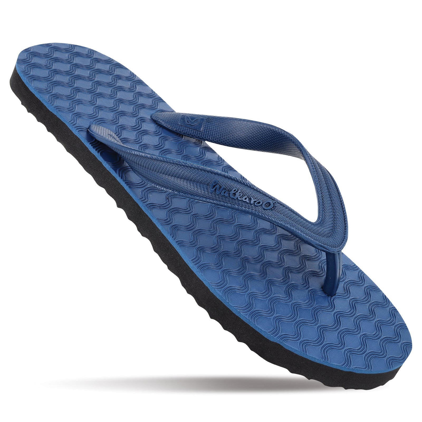 Men's Hawai Slippers HG206 Teal Blue Black - Main Image