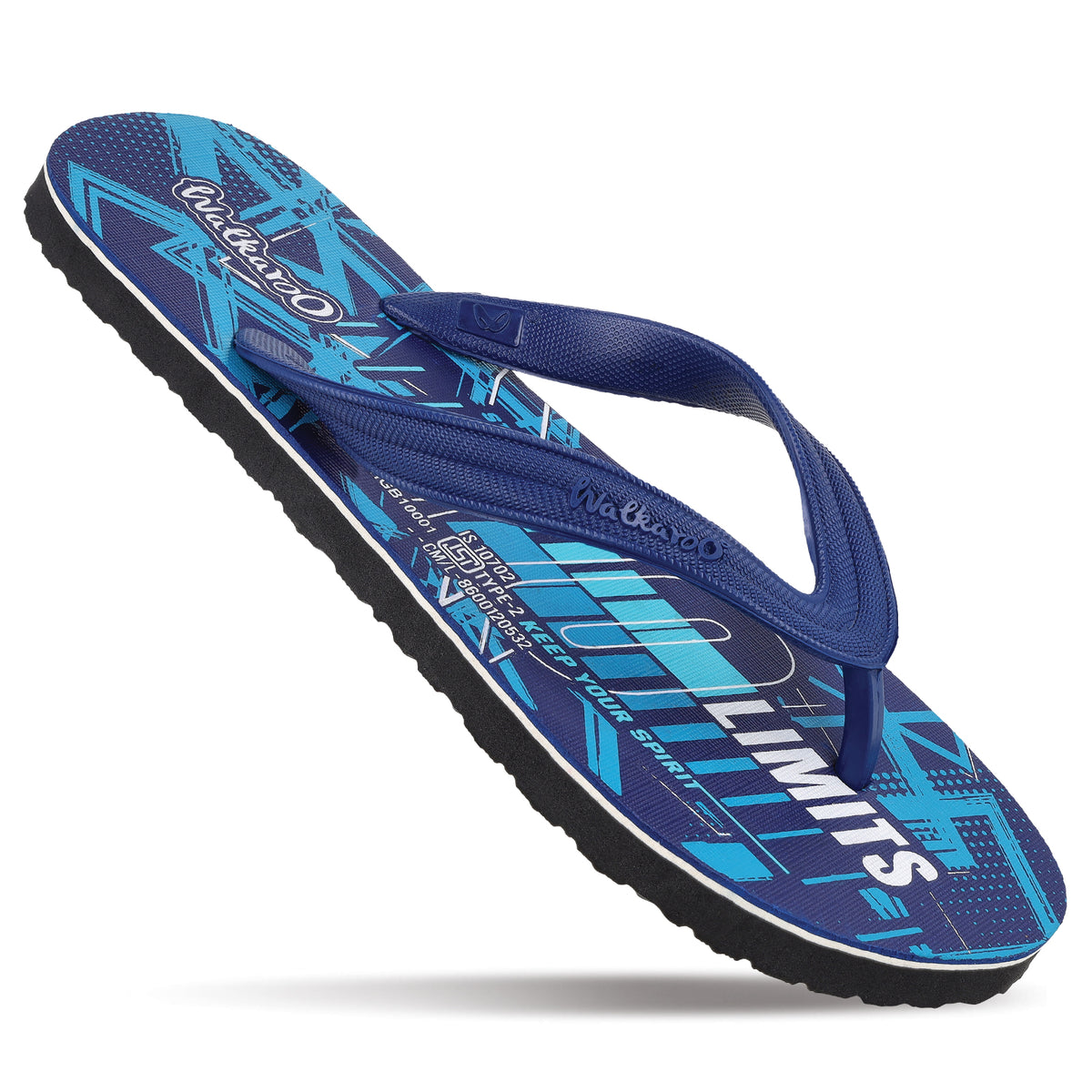 Men's Hawai Slippers -HGB10001 Navy Blue Black