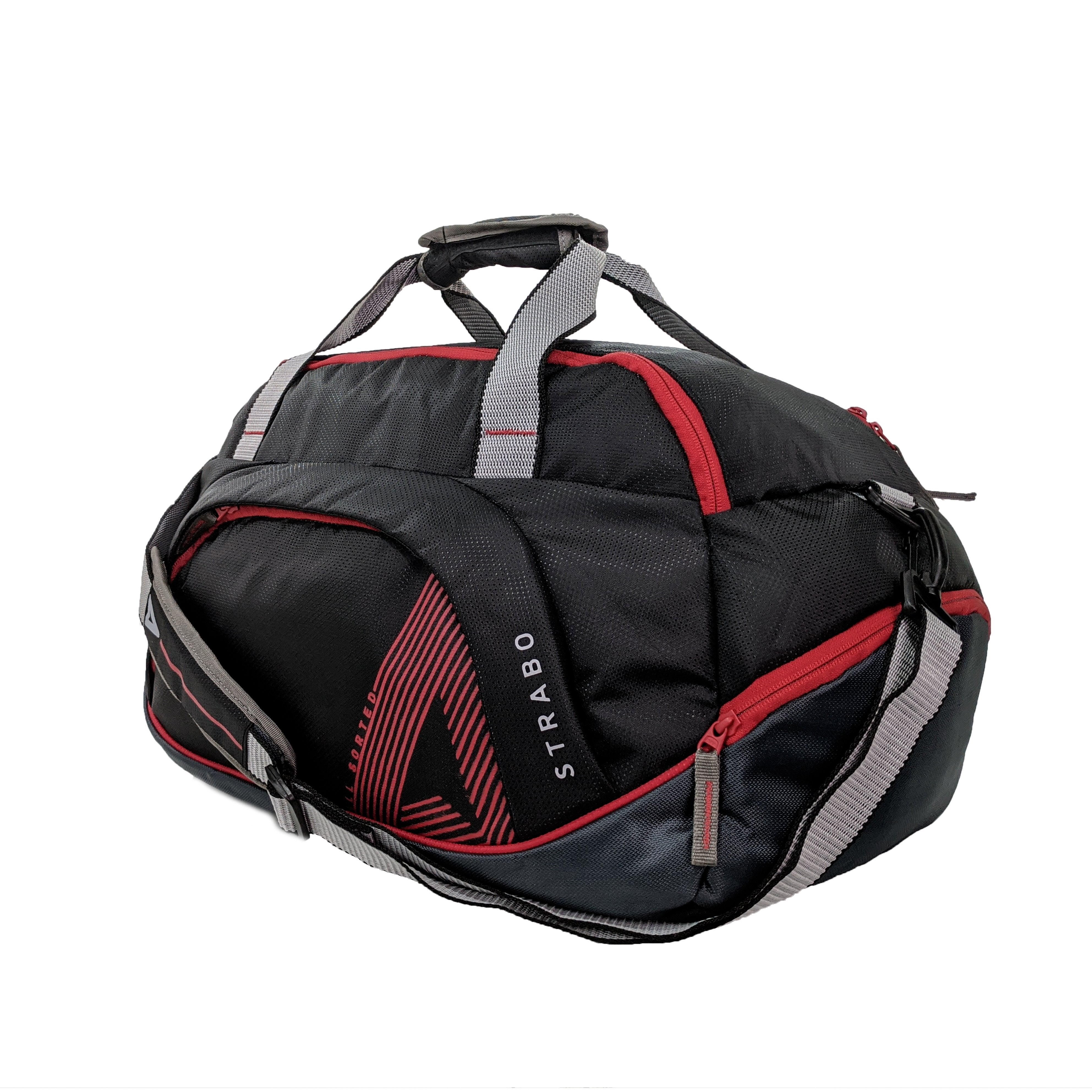 Strabo Columbia Travel Duffel Bag - Colour Black Water Resistant - Strabo