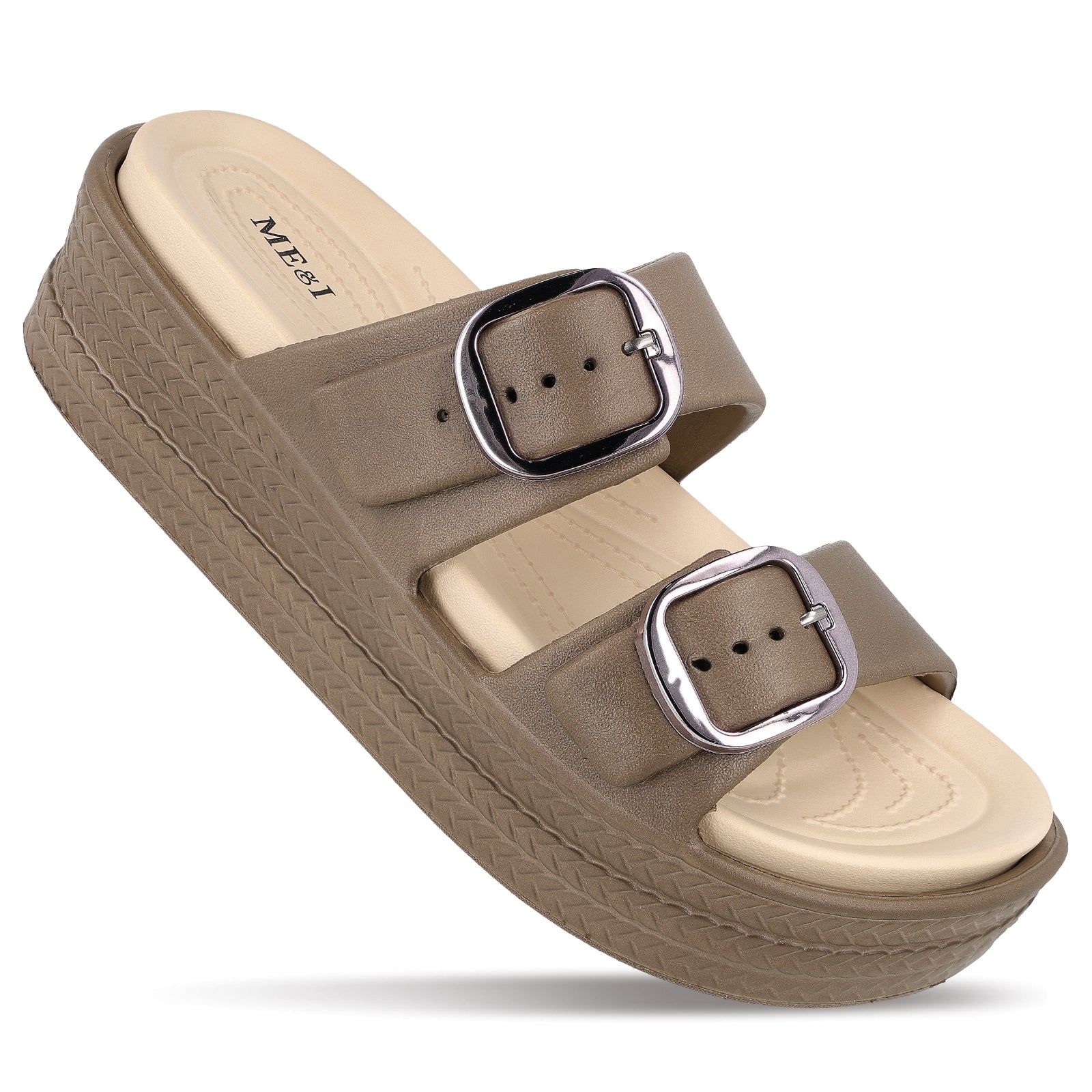 Women's Daily Wear Sandals - MI602 Brown Beige