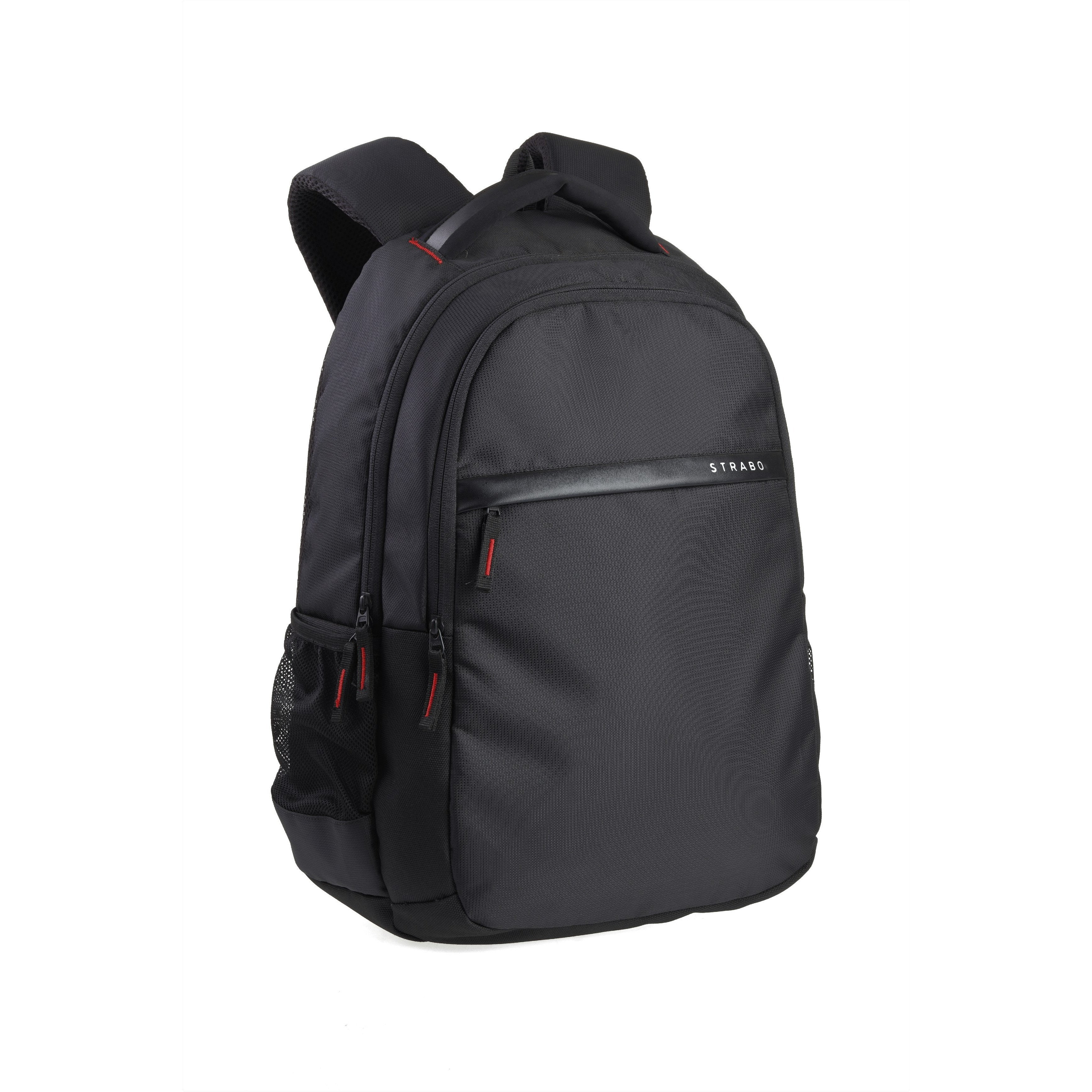 Strabo Moto Laptop Bag School & College Backpacks- Color Black 25L Water Resistant - Strabo