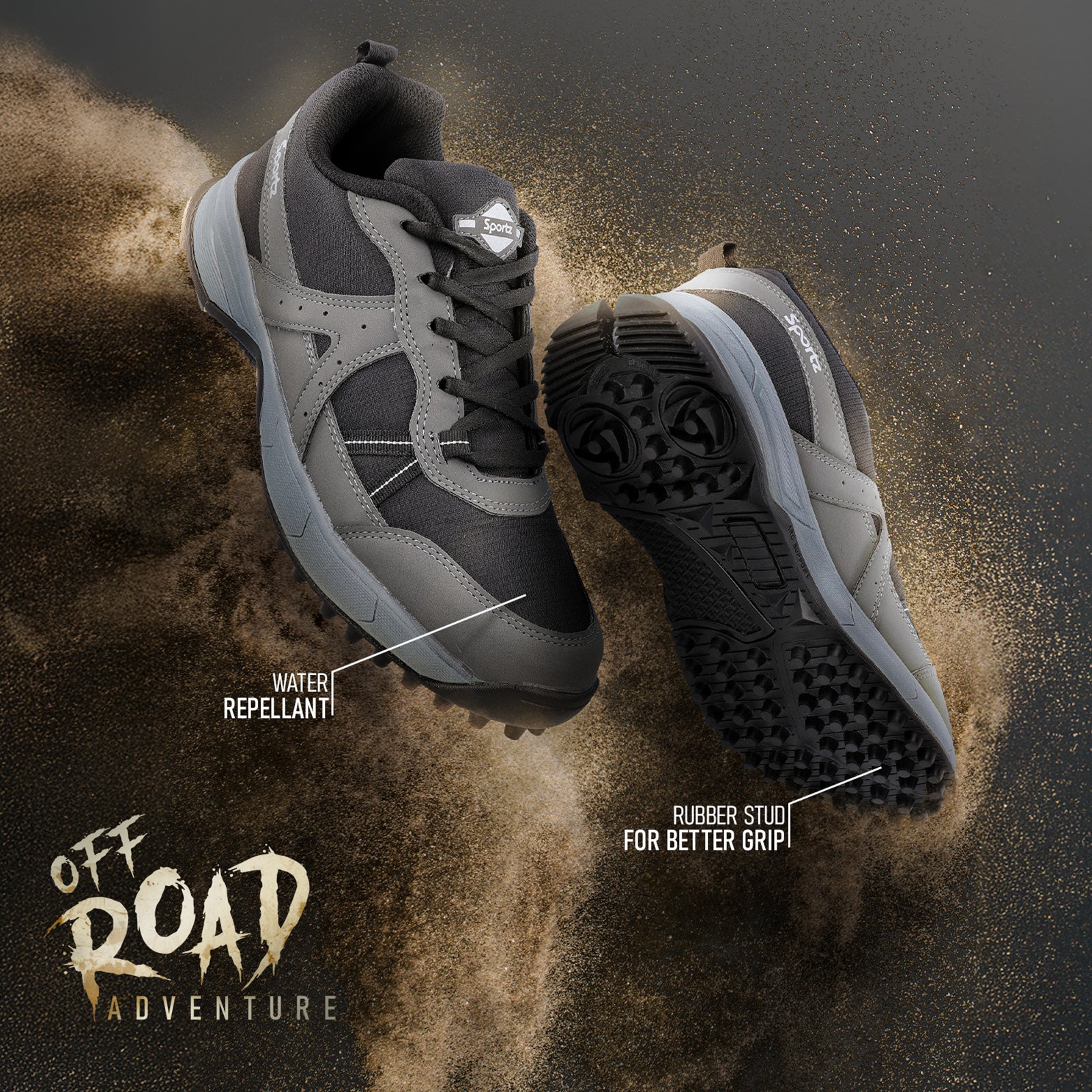 Men's Trekking Shoe - SGE21001 Grey Black