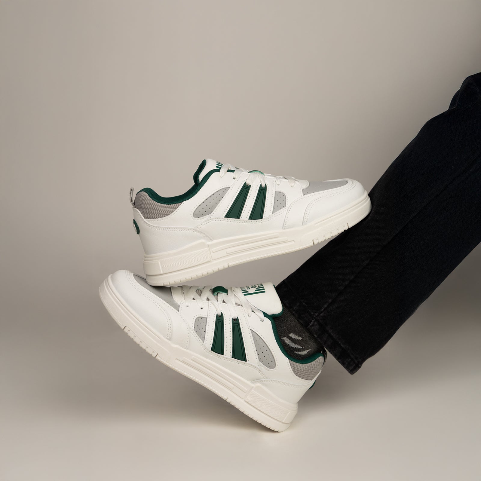 Men's Sports Sneakers - SGE24003 White Green