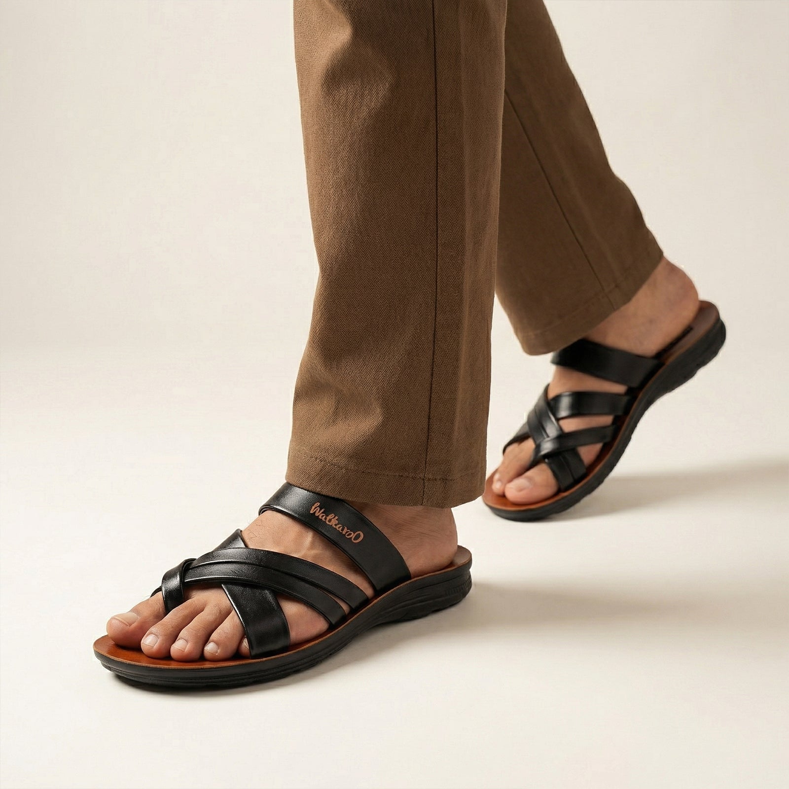 Men's Daily Wear Sandals - W5687 Tan