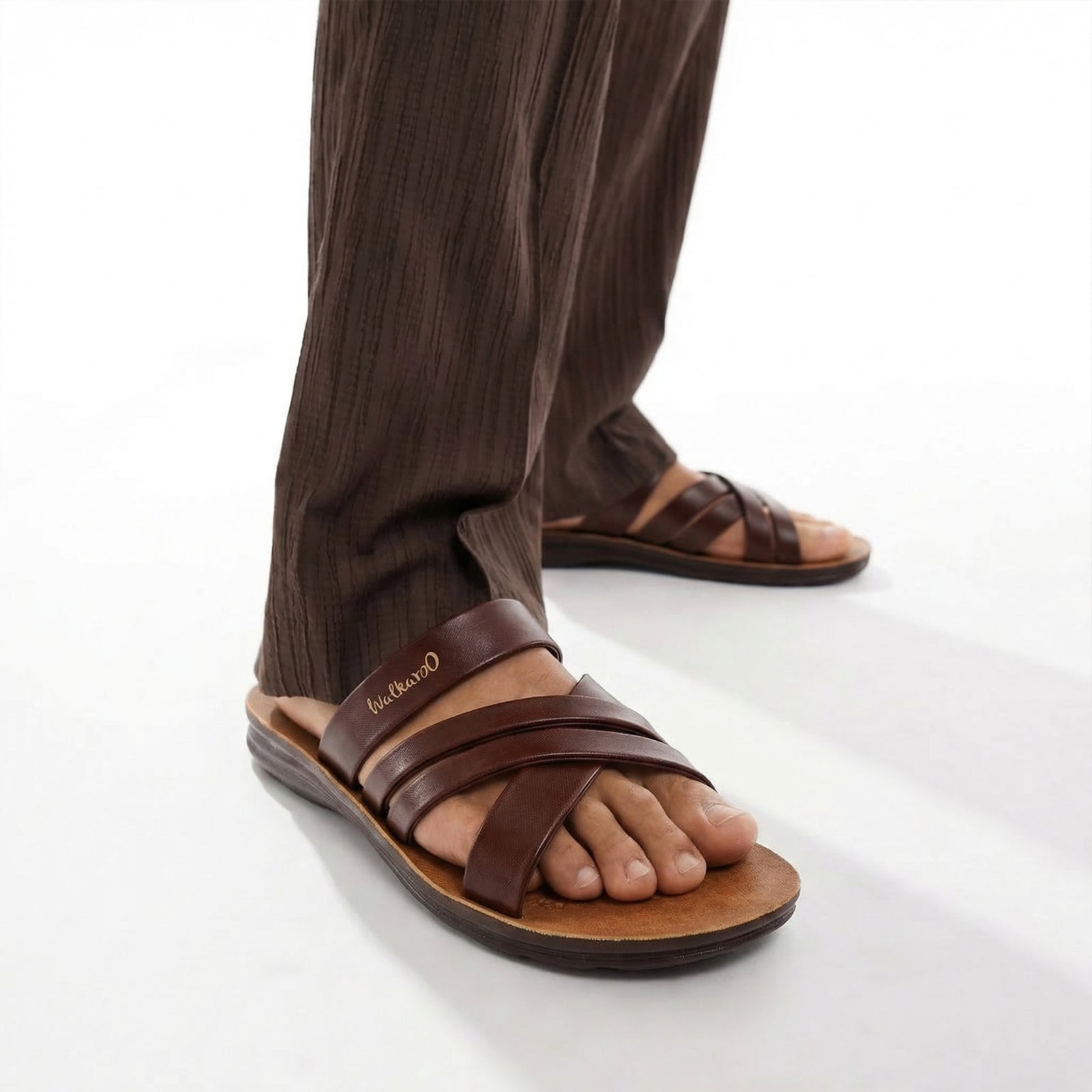 Men's Daily Wear Sandals - W5687 Tuscan Brown