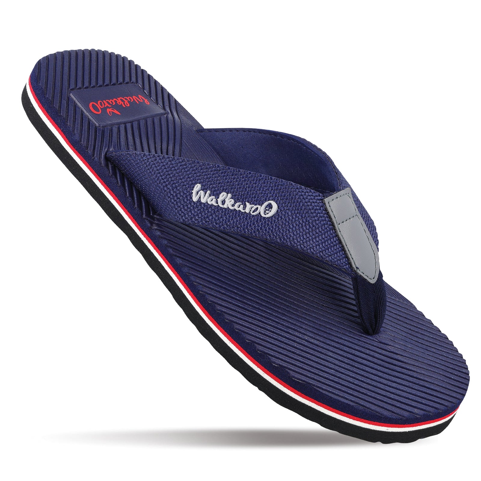 Men's Flip-Flop Slippers WC4235 Navy Blue – Walkaroo Footwear