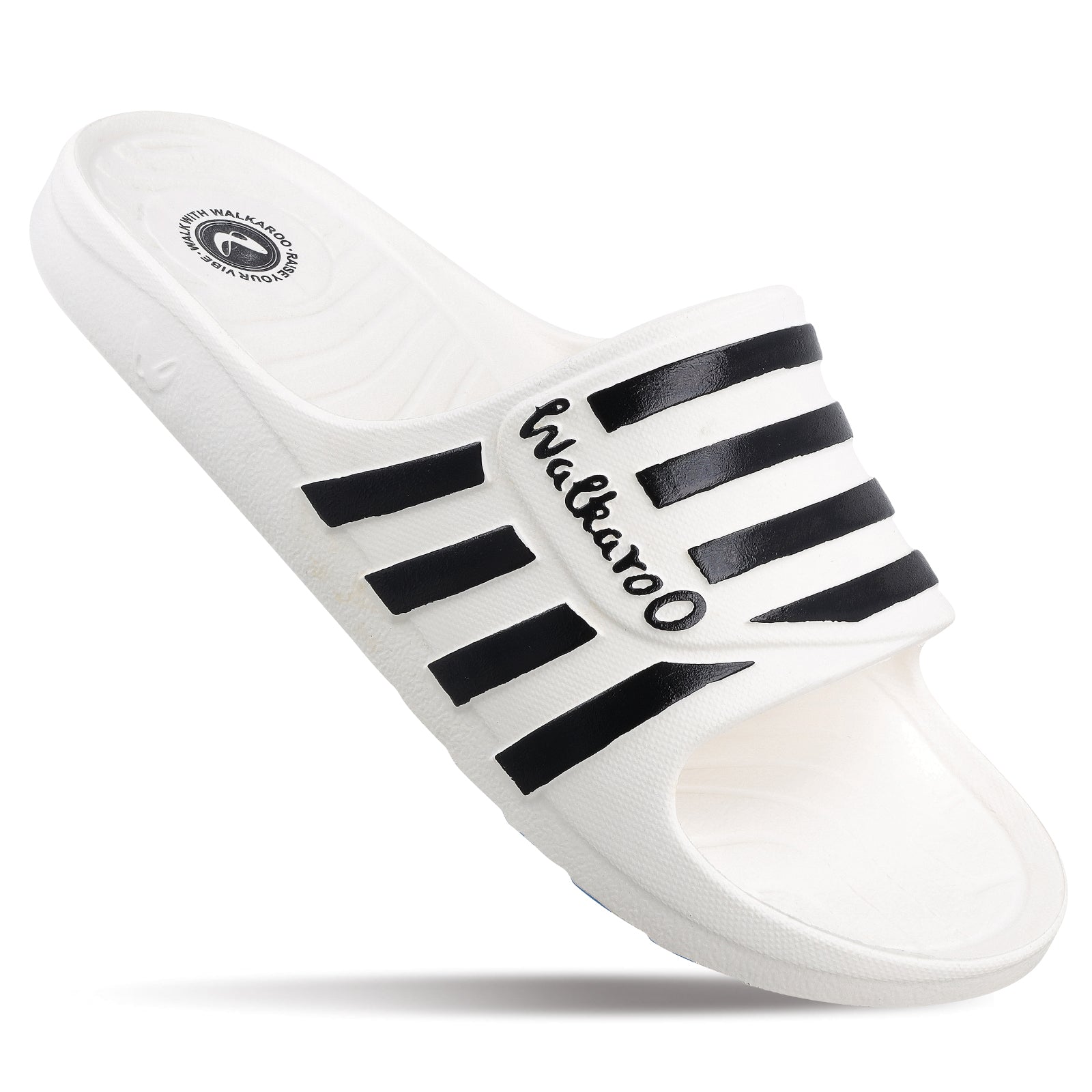 Men's Sliders WC4835 White – Walkaroo Footwear