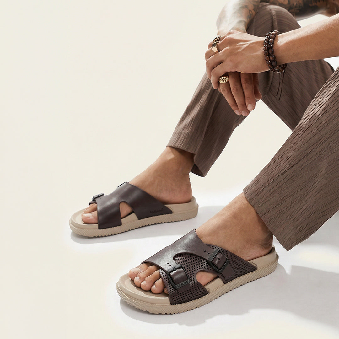 Men's Flip Flop Sandal - WC8714 Greige Brown