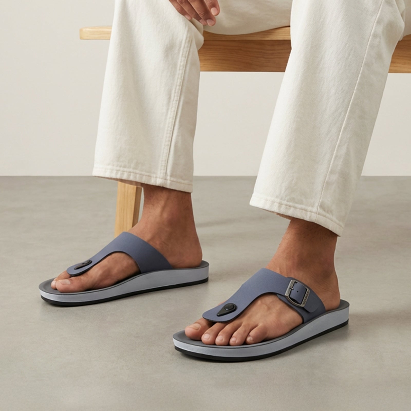 Men's Daily Wear Sandals - WE1332 Blue Grey