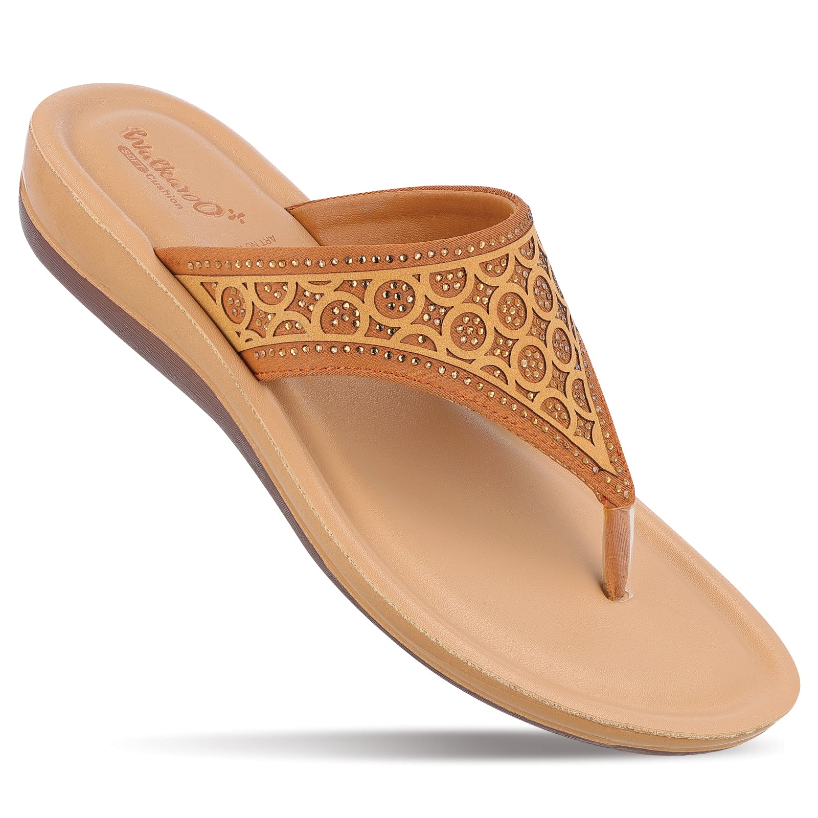 Sparkles Women's Daily Wear Sandal WE2023 Beige – Walkaroo Footwear