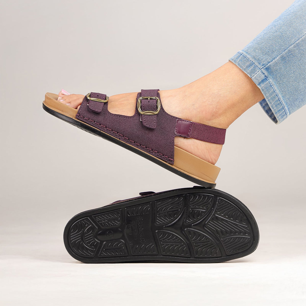 Women's Daily Wear Comfort Sandals - WE2902 Purple