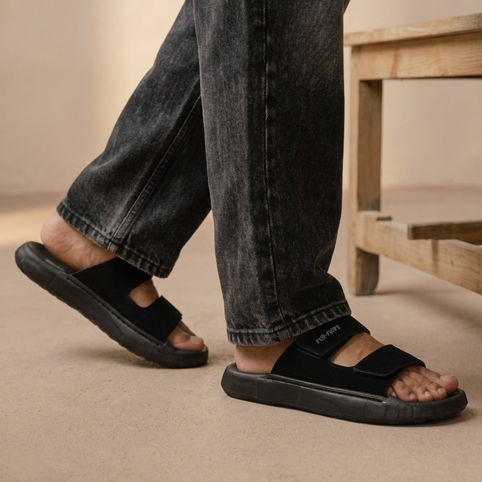 Men's Daily Wear Sandals - WE8821 Black