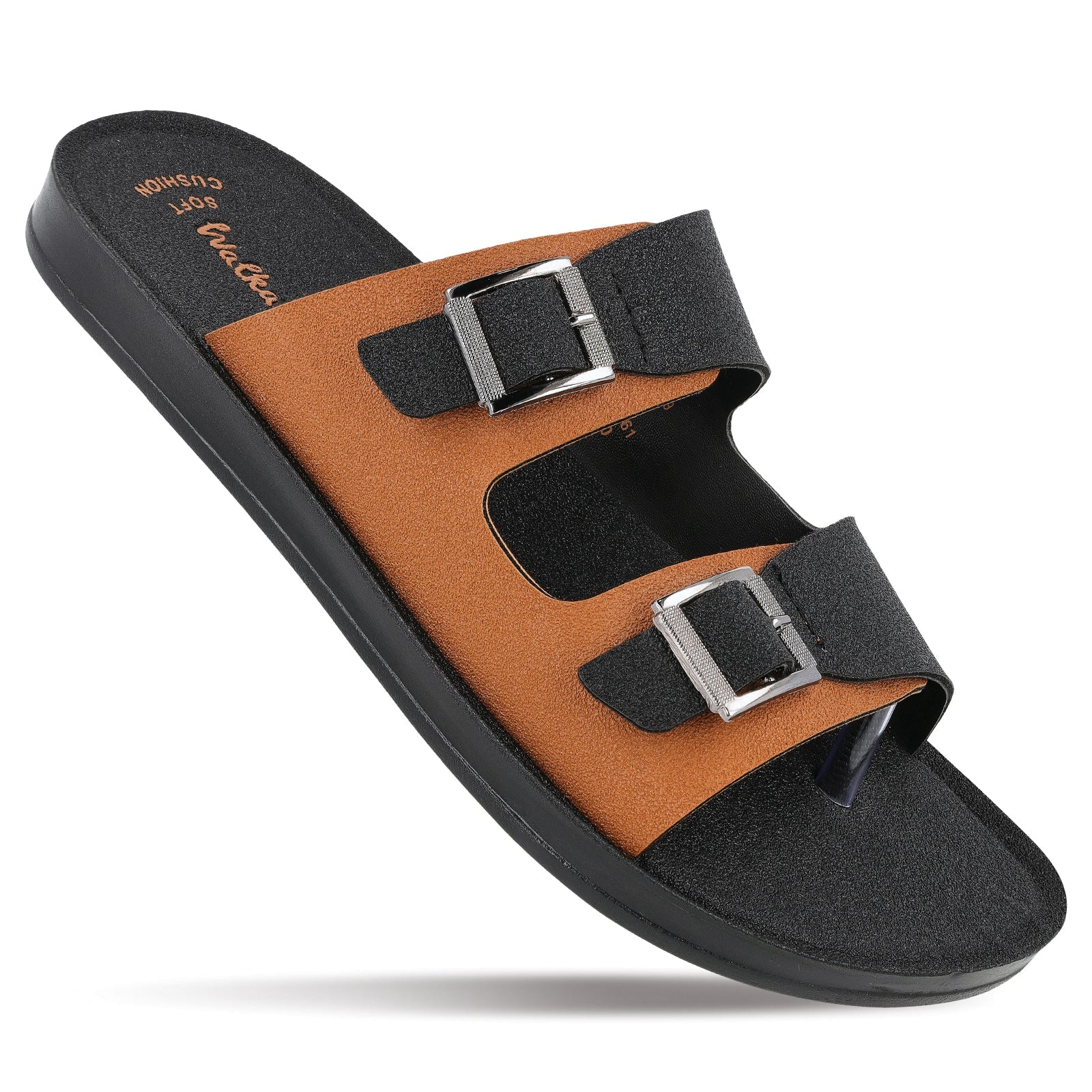 Men's Daily Wear Sandals - WG5661 Black Tan