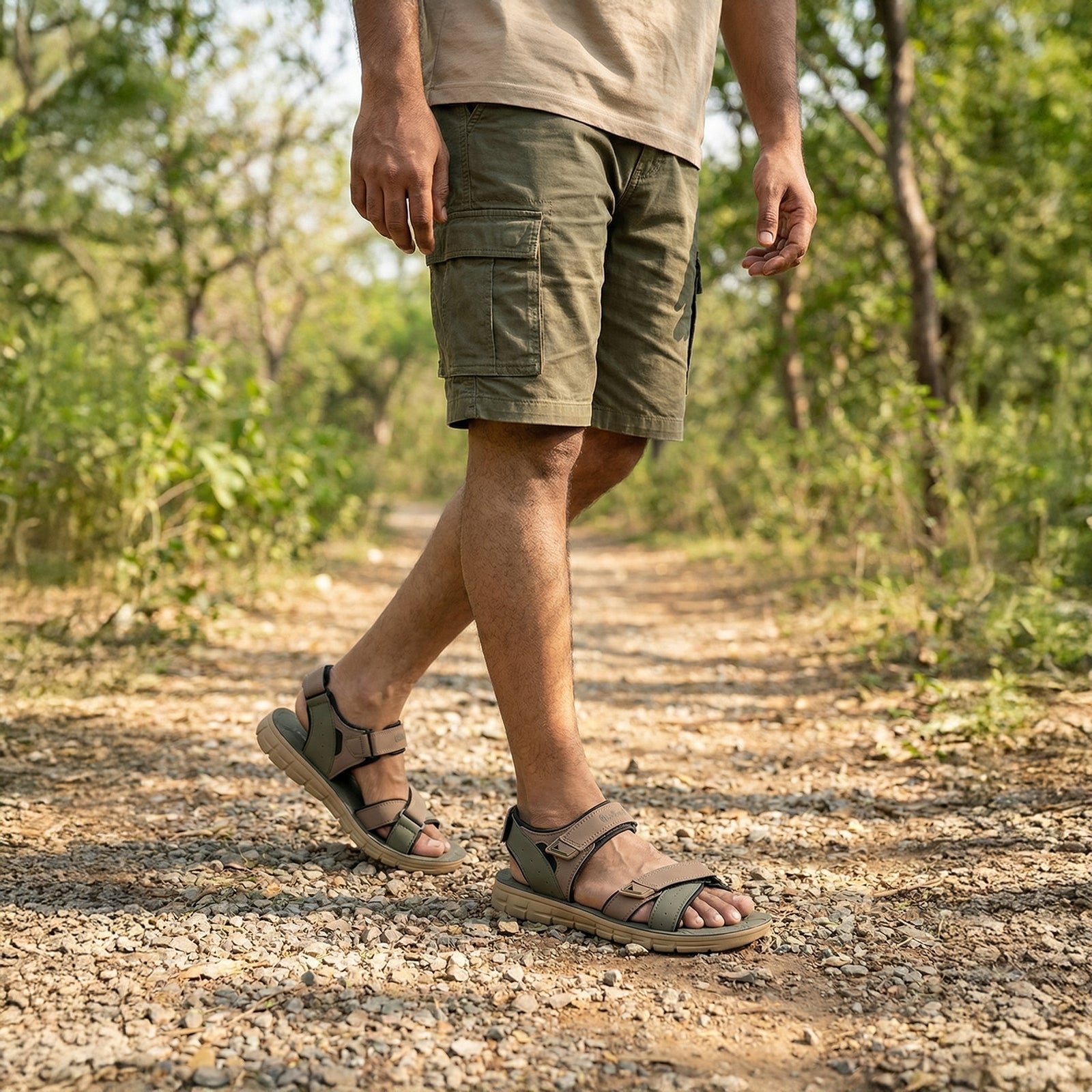 Men's Sports Sandals - WG5781 Camel
