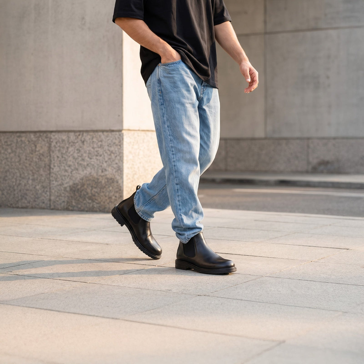 Men's Chelsea Boots - WGE26701 Black
