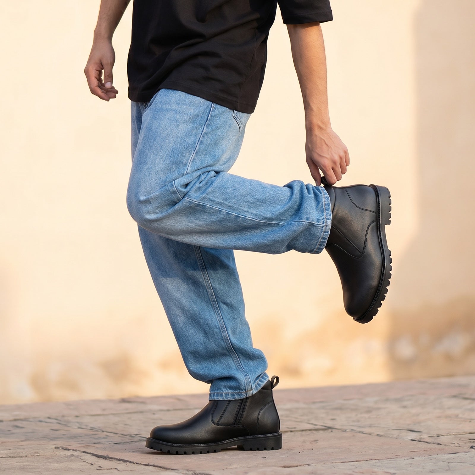 Men's Chelsea Boots - WGE26702 Black