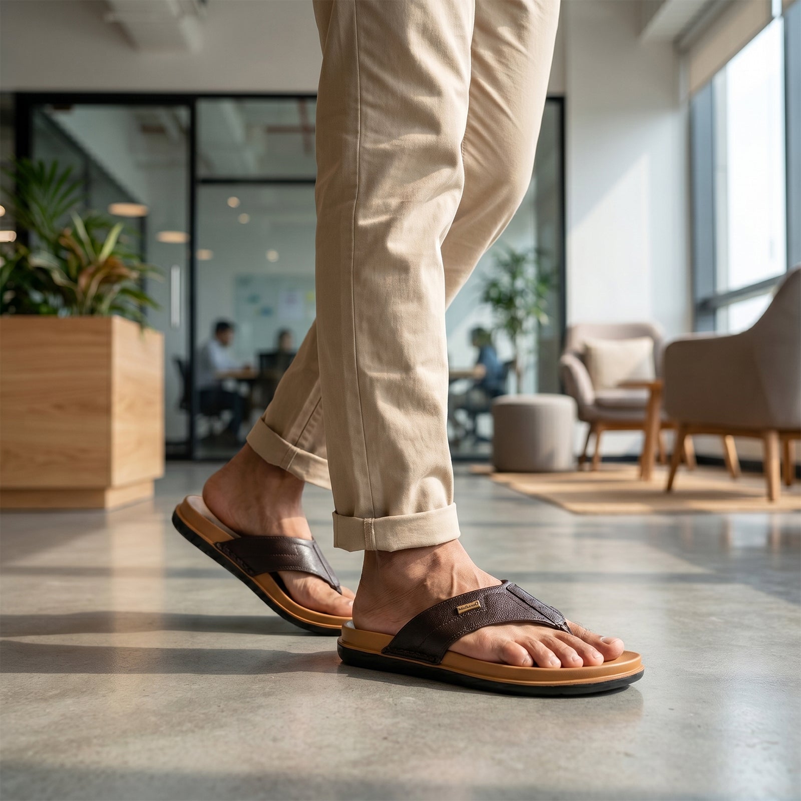 Men's Daily Wear Comfort Sandals - WGP50005 Tan