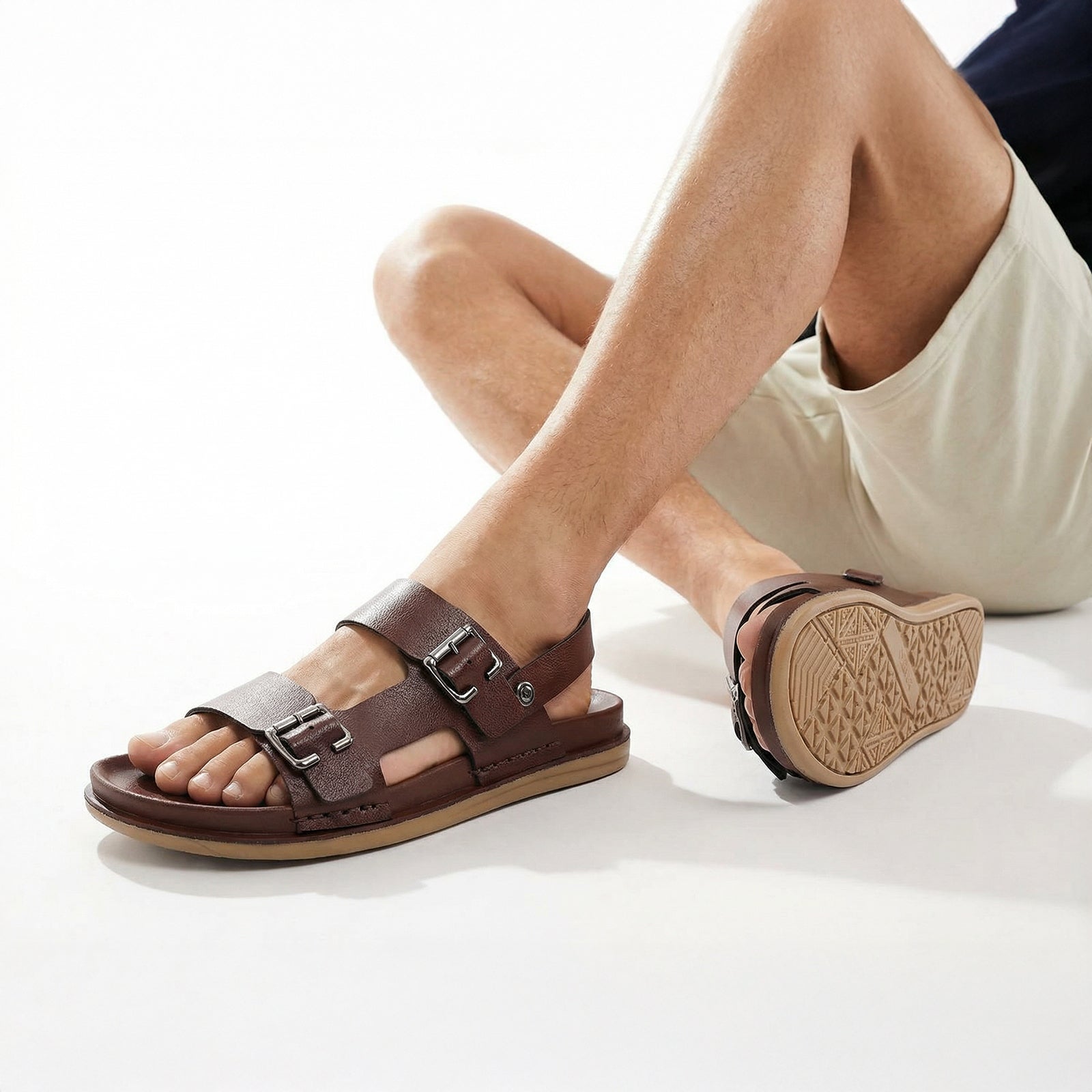 Men's Daily Wear Comfort Sandals - WGP58010 Brown