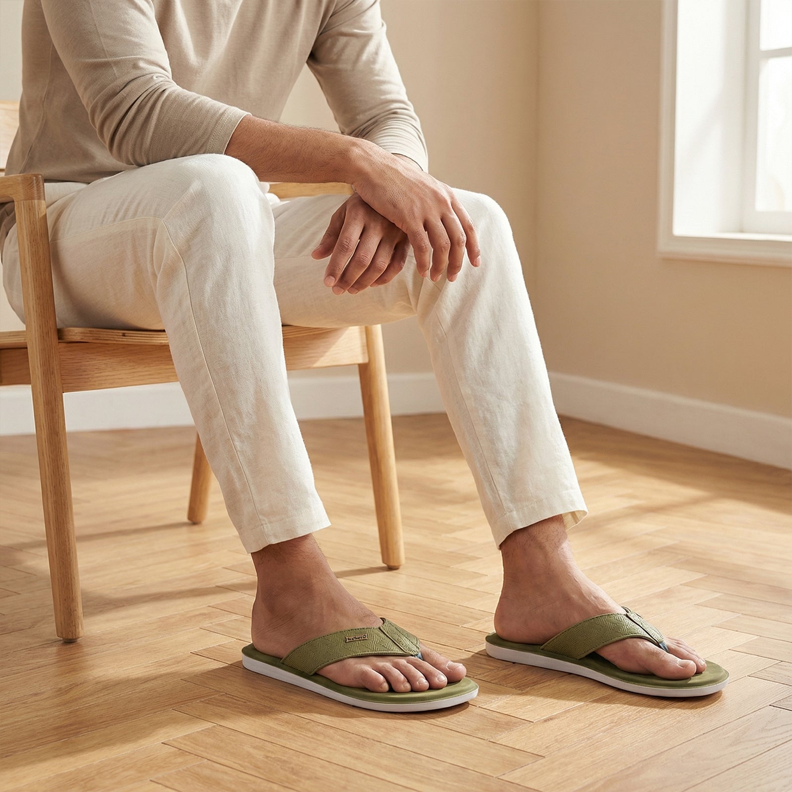 Men's Daily Wear Sandals - WGR50002 Sage Green