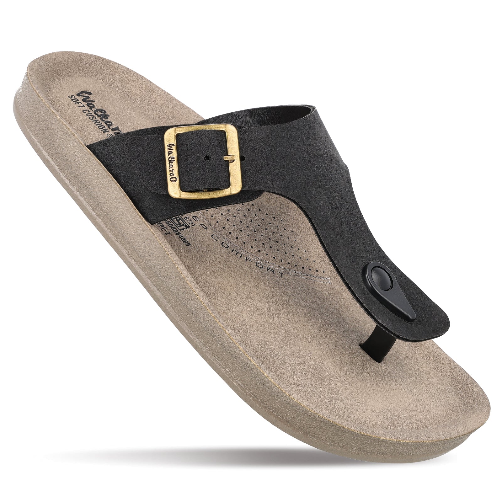 Buy Men's Daily Wear Sandals WGR53246 Black Grey Online