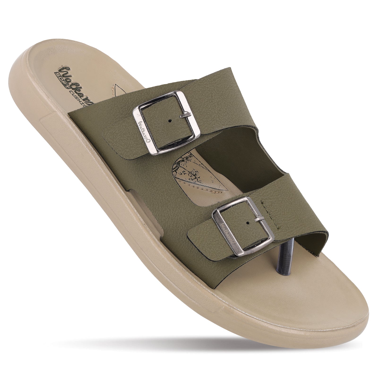 Men's Daily Wear Sandals - WGR53462 Olive Cream