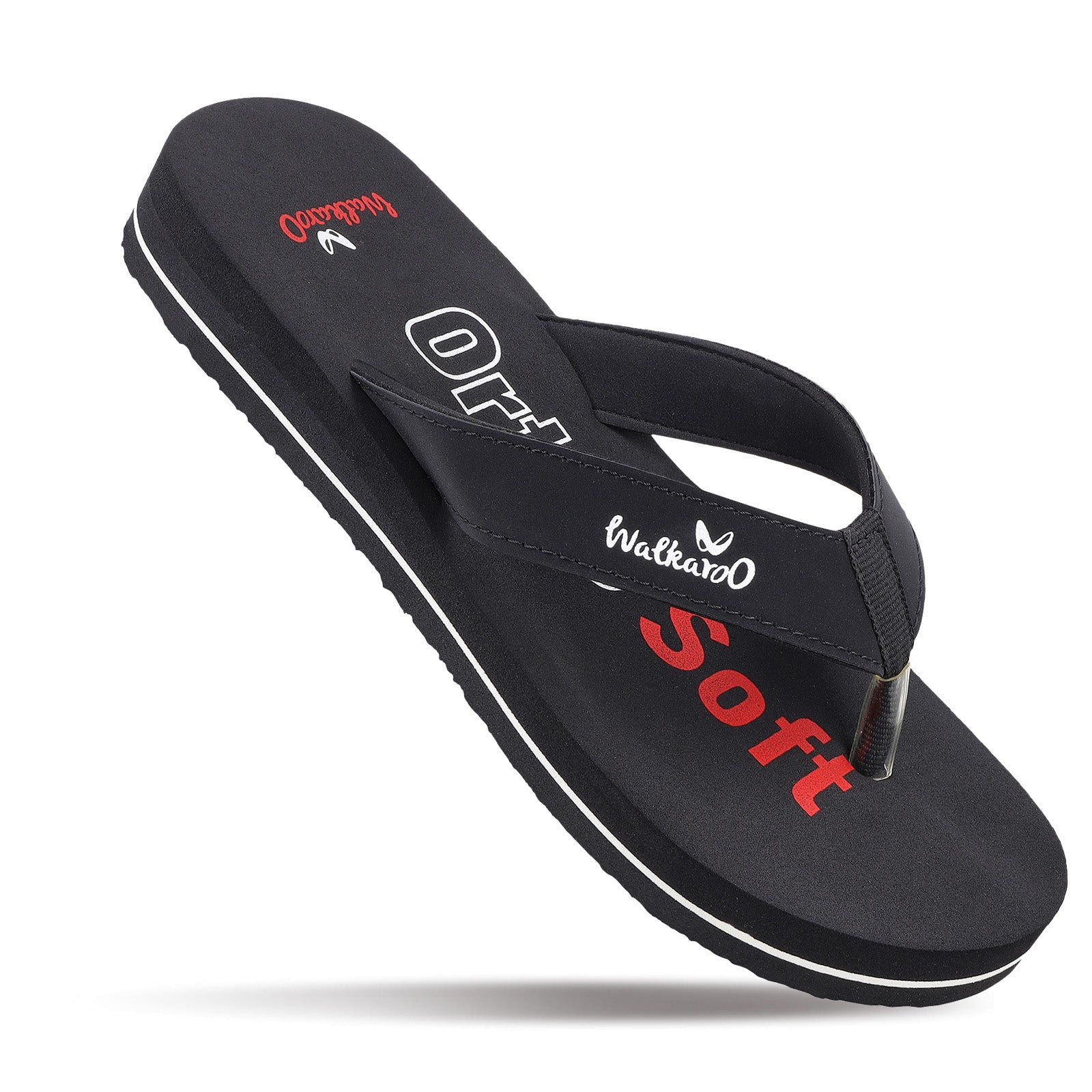 Walkaroo Women's Care Plus Flip-Flop - WH3968 Black