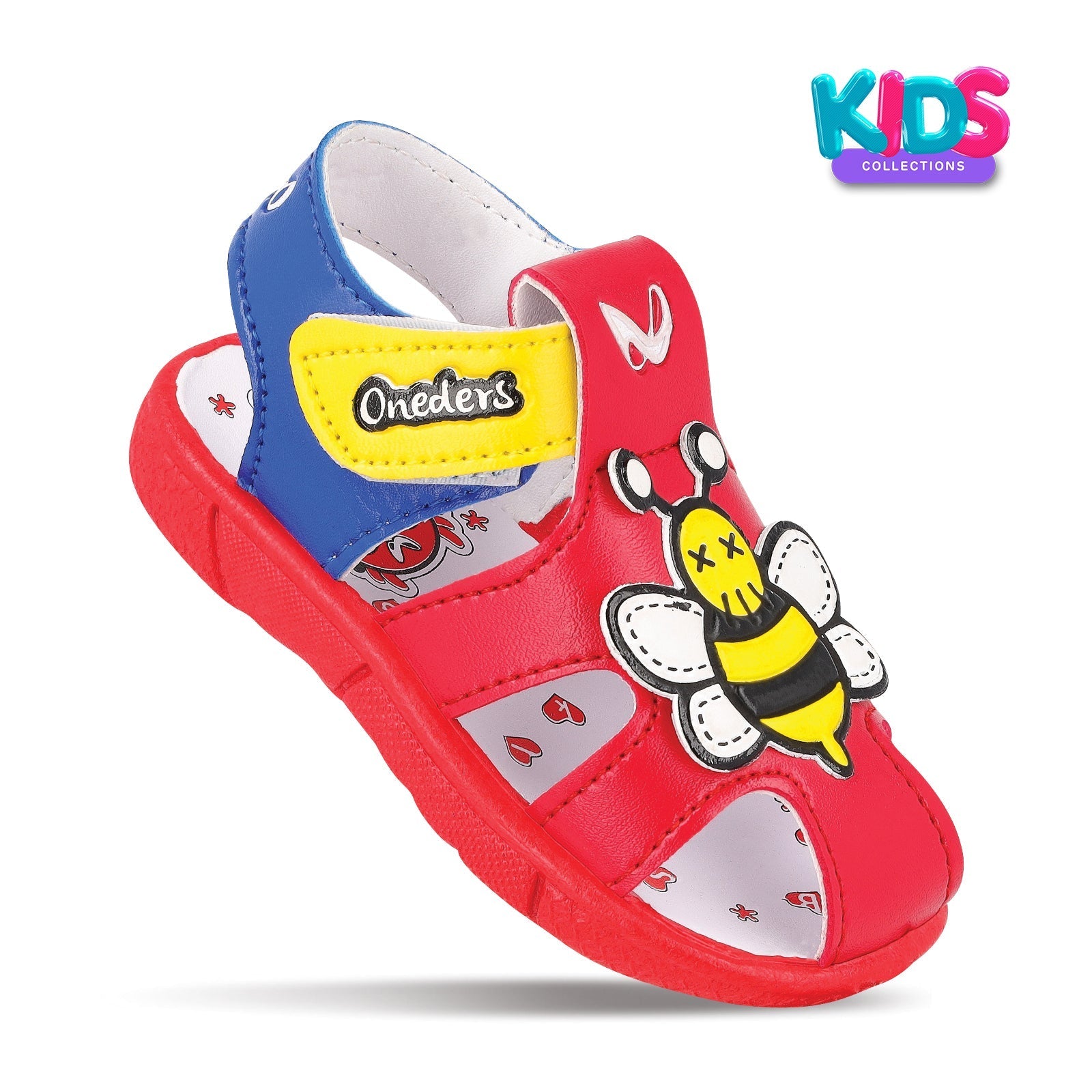 Walkaroo Kids Cartoonic Fisherman Sandals - WK330 Red