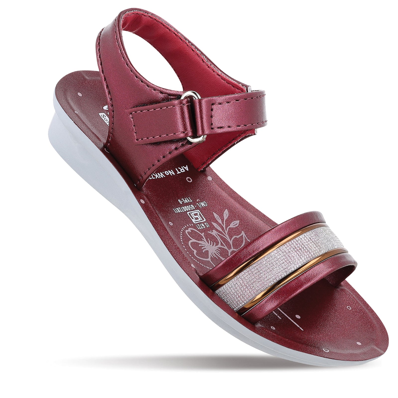 Kid's Daily Wear Sandals - WK722 Maroon